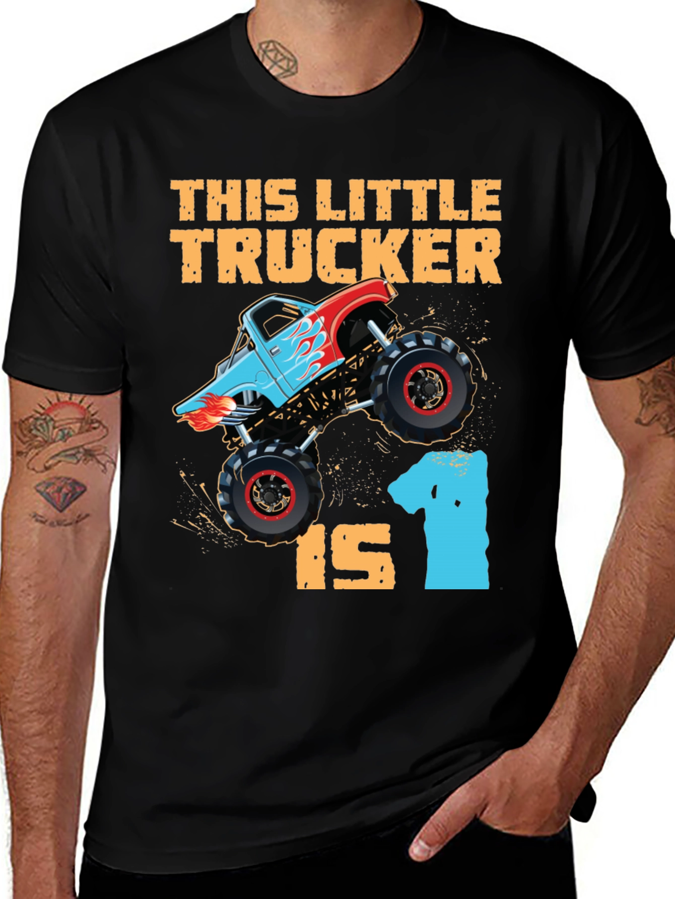 Little Trucker 1st Birthday T-Shirt