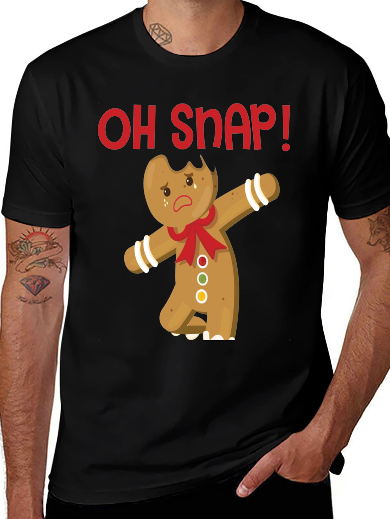 Oh Snap! Funny Gingerbread Christmas T-Shirt