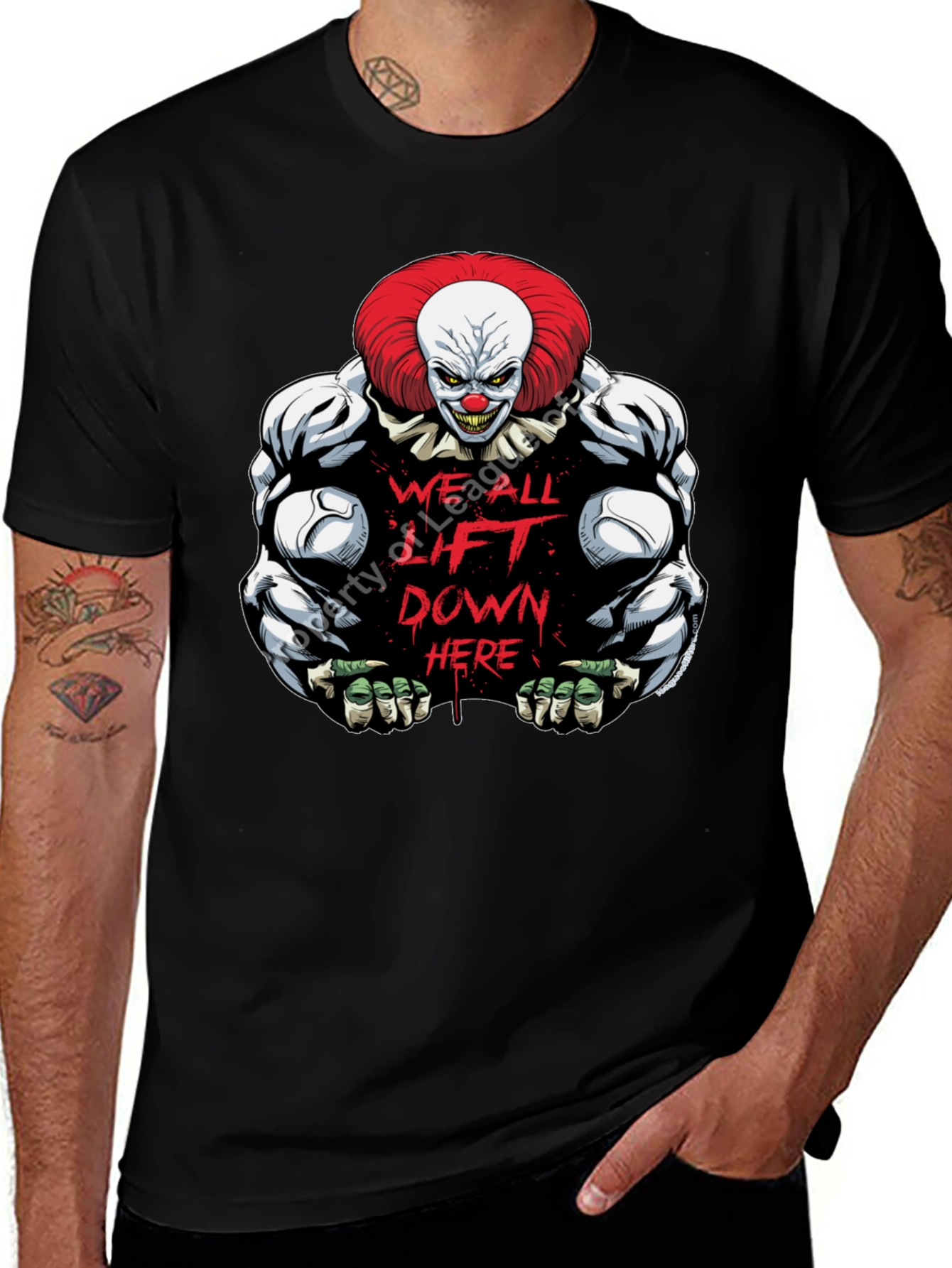 Clown Pennywise Graphic T-Shirt - Lift Down Here