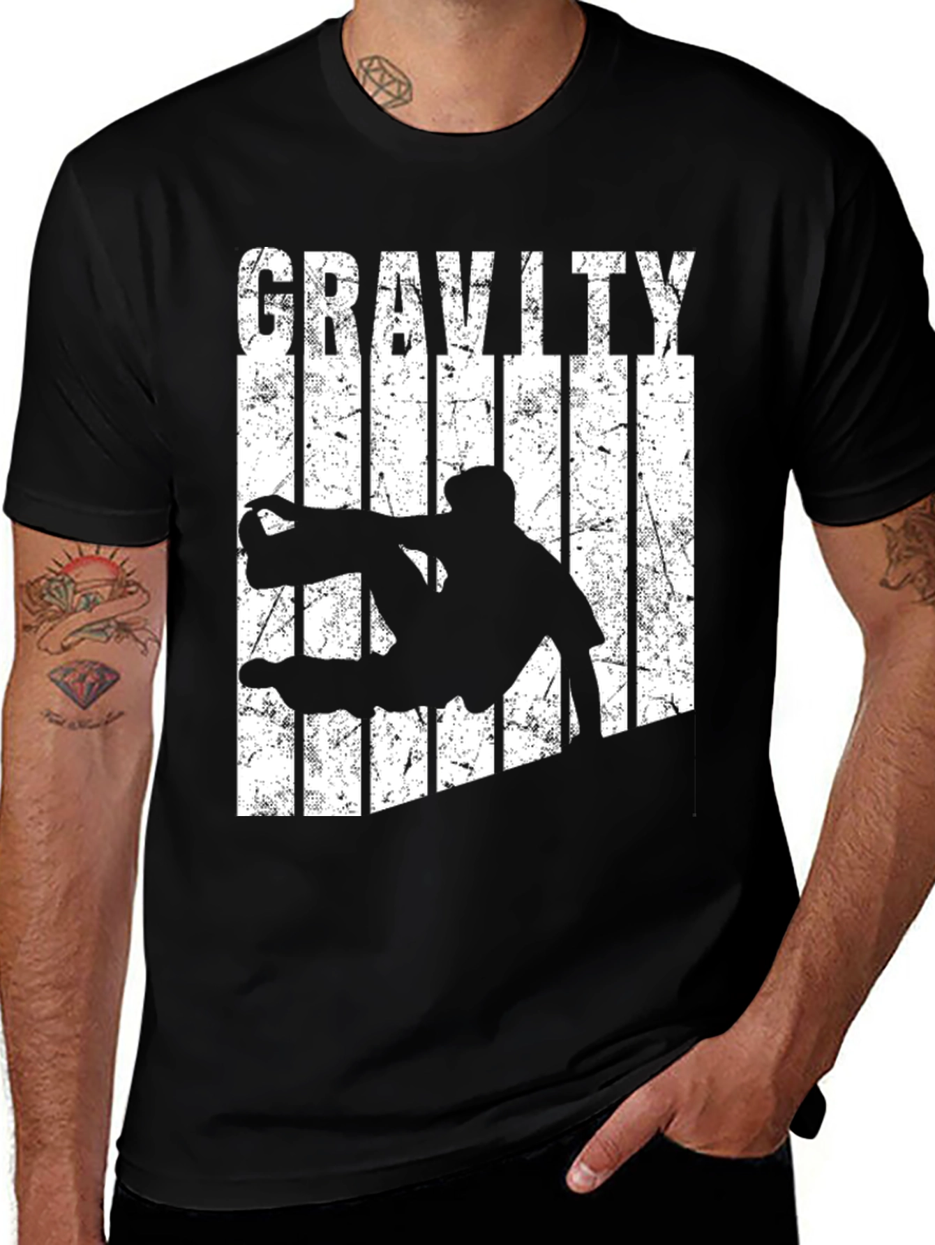 Variant 25 of Gravity Defying Black T-Shirt