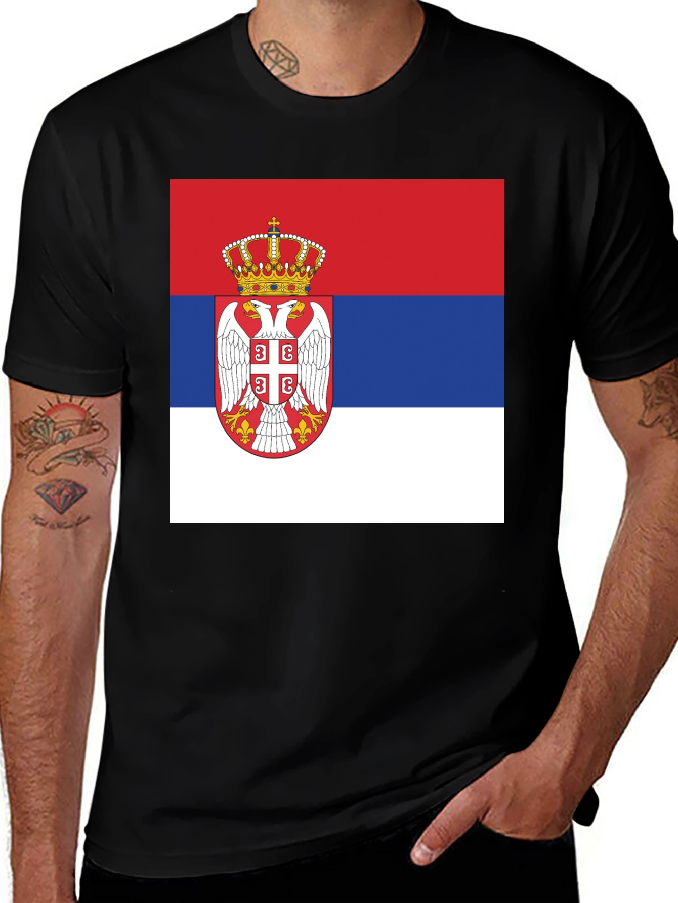 Serbia Flag T-Shirt: Patriotic Serbian Pride
