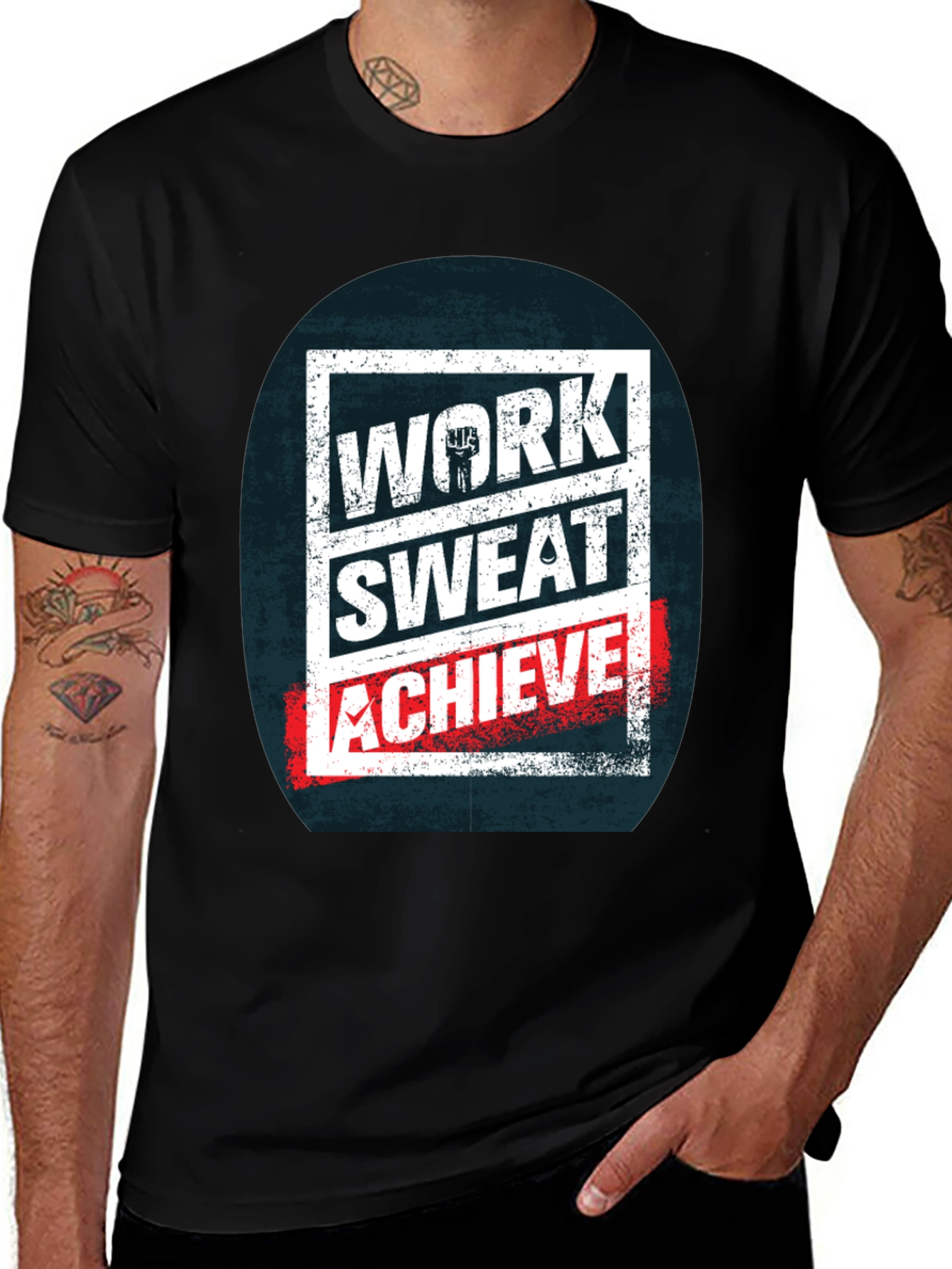 Variant 24 of Work Sweat Achieve Graphic Tee