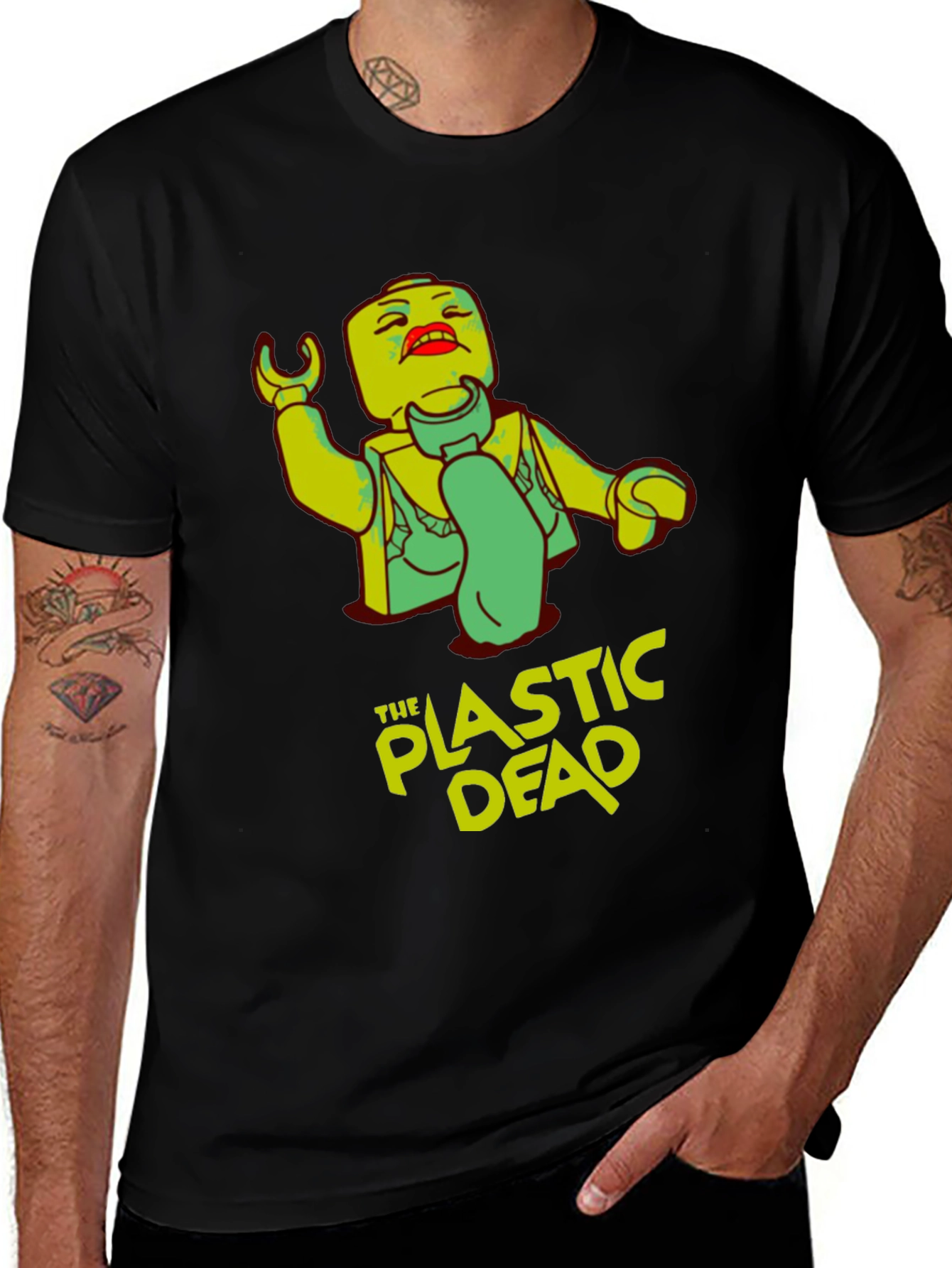 Variant 7 of The Plastic Dead Graphic T-Shirt - Black Cotton Tee