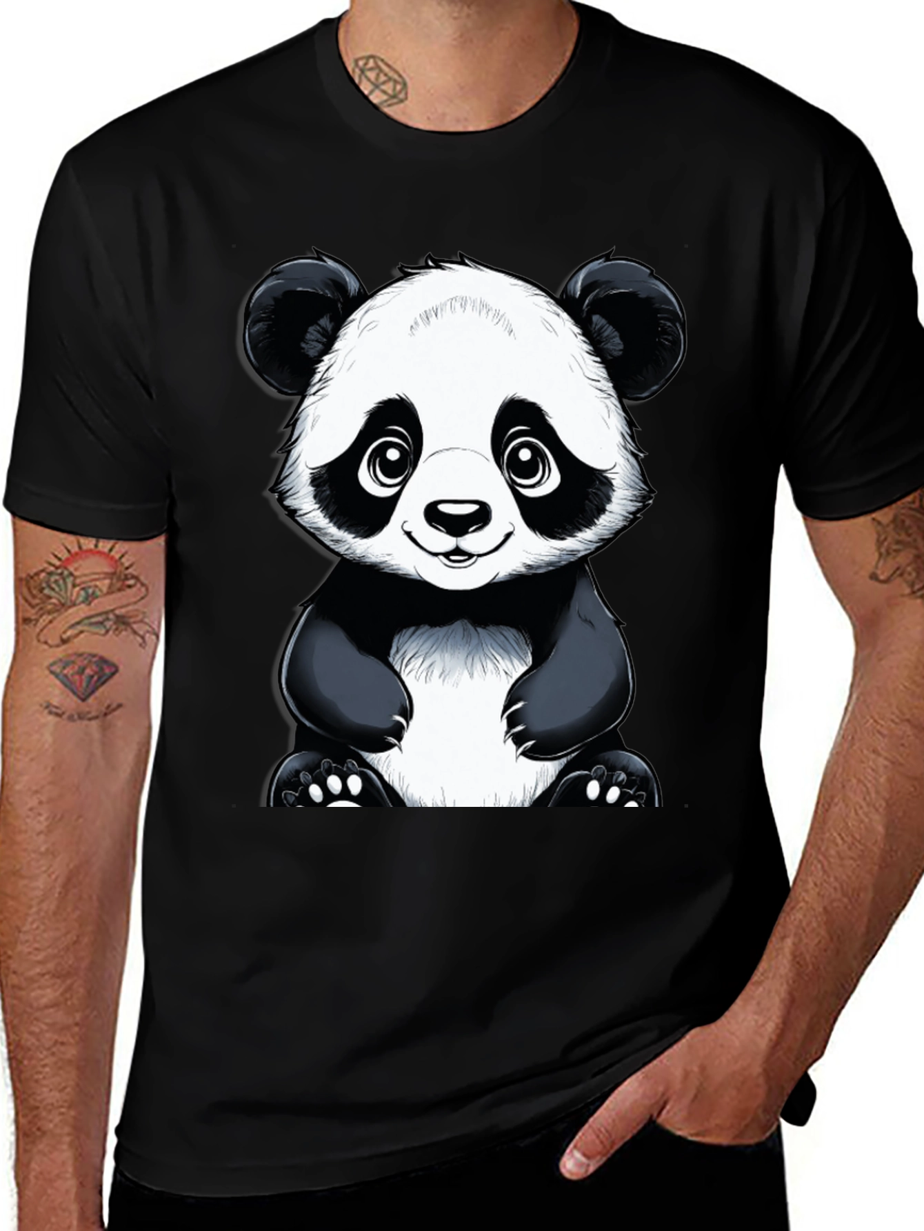 Variant 10 of Cute Panda Bear Graphic Tee