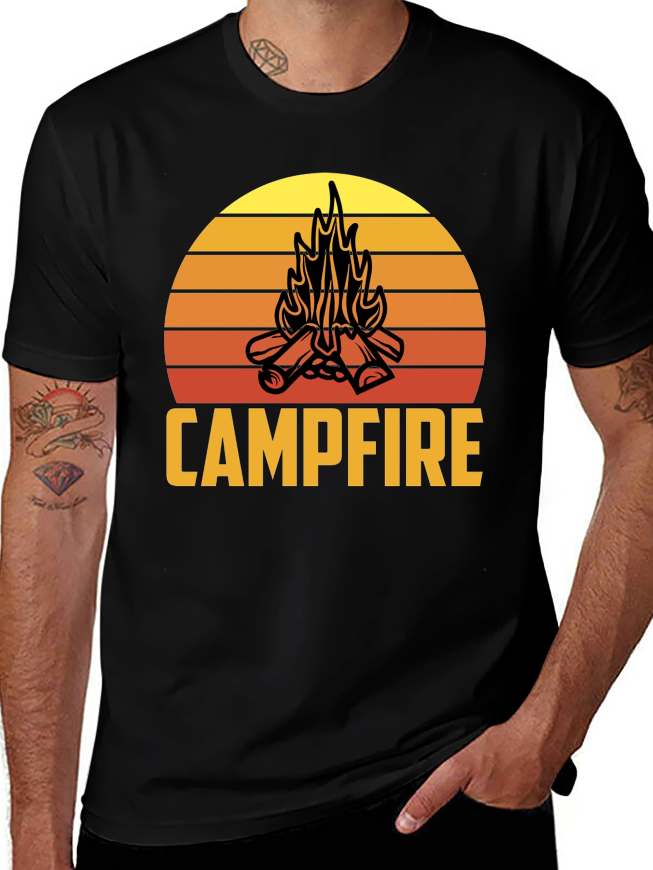 Variant 10 of Campfire Sunset Graphic T-Shirt