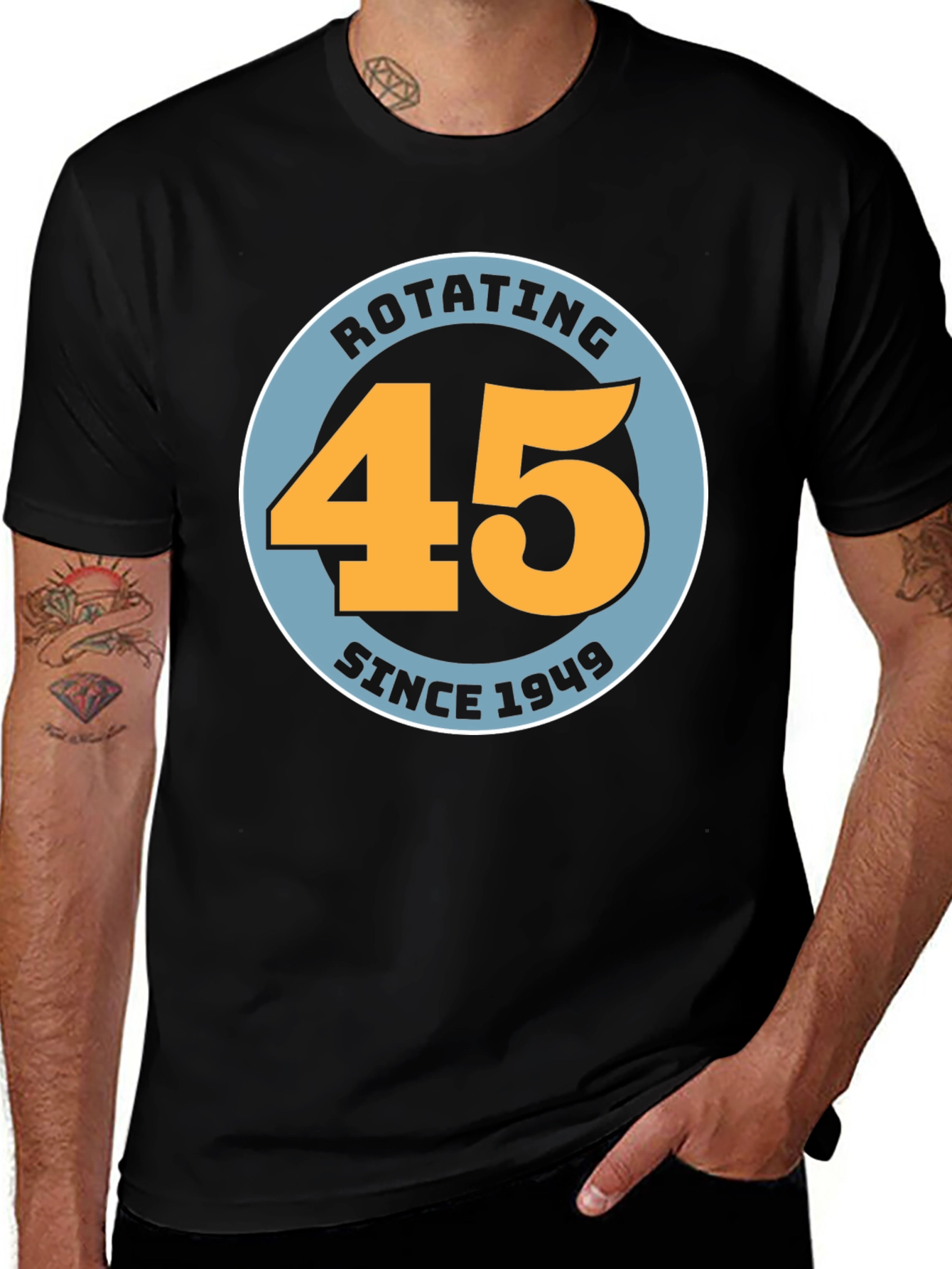 Variant 17 of Rotating 45 Since 1949 Graphic Tee