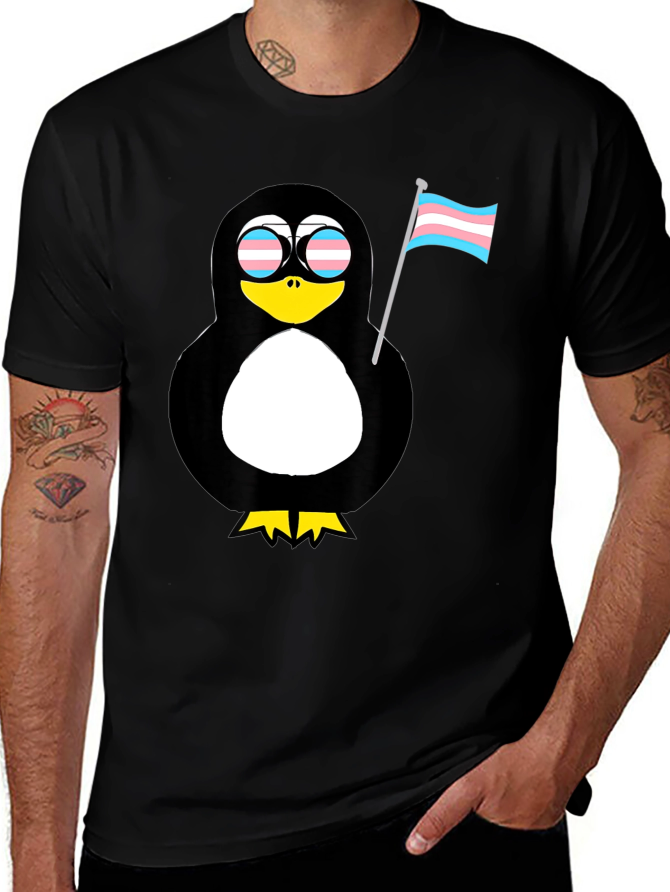 Transgender Penguin T-Shirt - LGBTQ+ Pride Tee