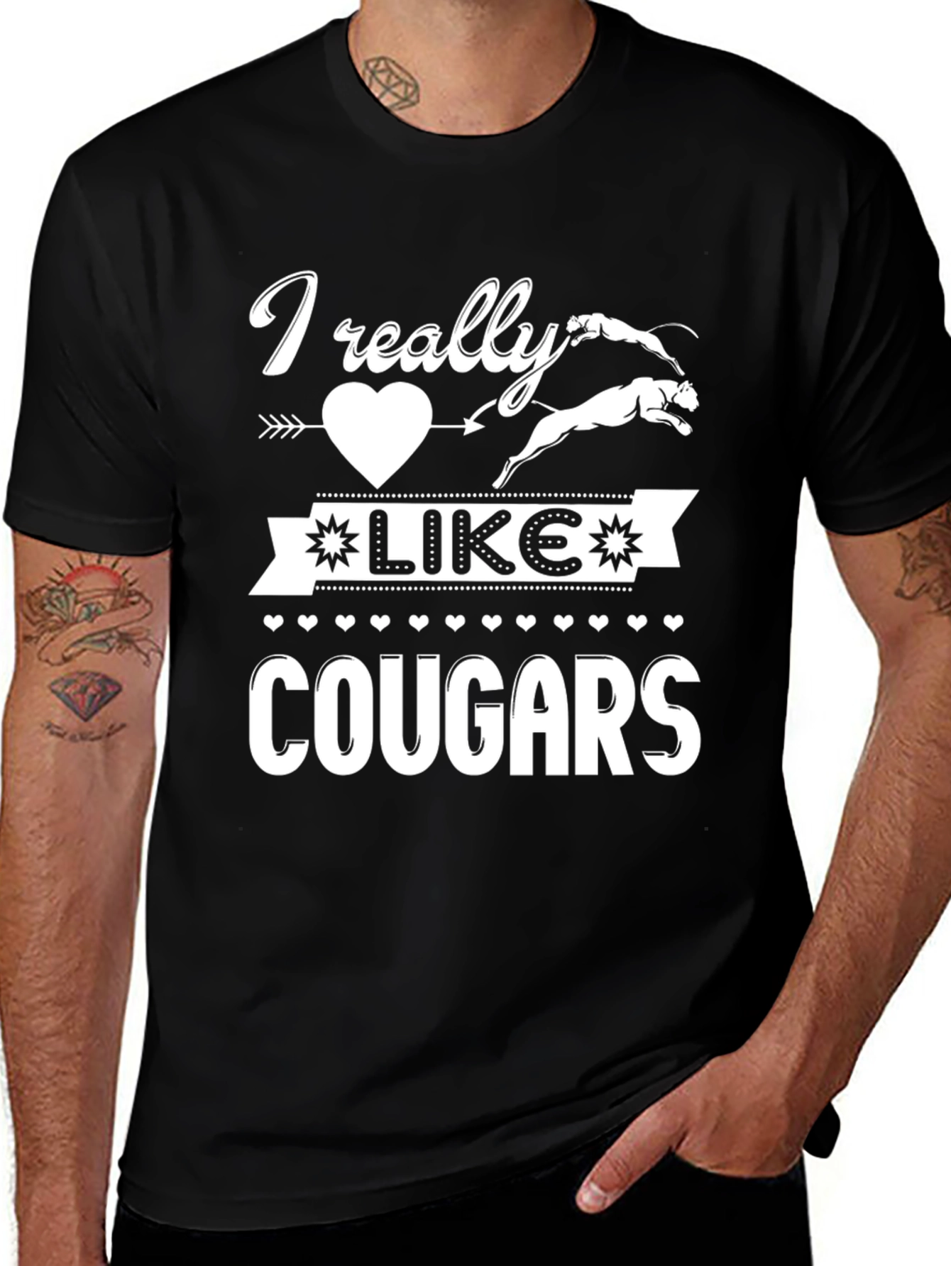 Variant 14 of I Really Like Cougars Graphic T-Shirt