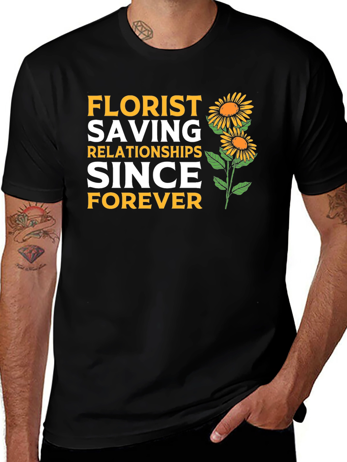 Variant 29 of Florist Saving Relationships Since Forever T-Shirt