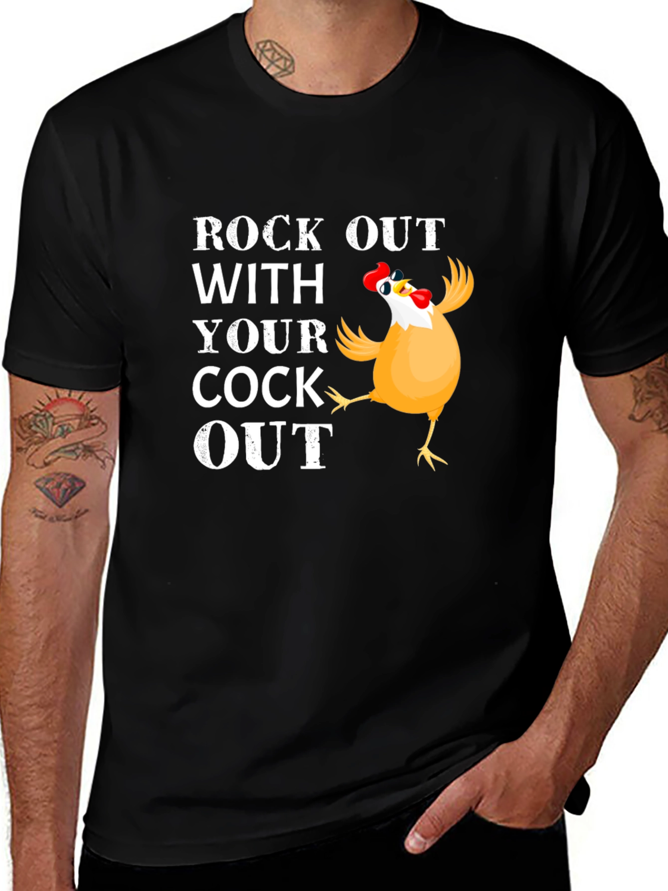 Variant 9 of Rock Out with Your Cock Out Graphic T-Shirt