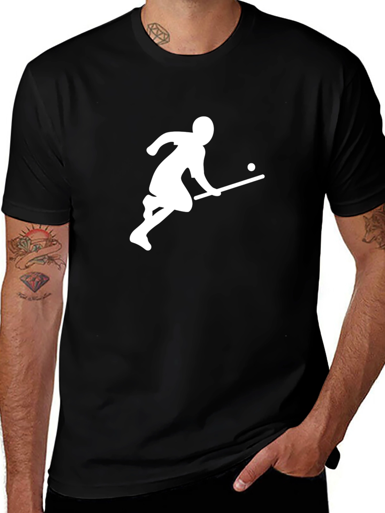 Variant 7 of Hockey Player Graphic Tee