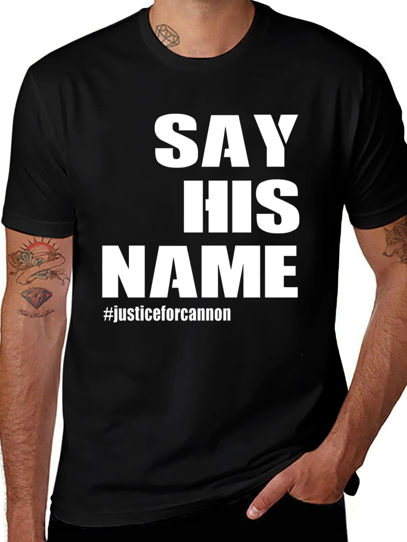 Variant 9 of Say His Name T-Shirt - Justice For Cannon Tee