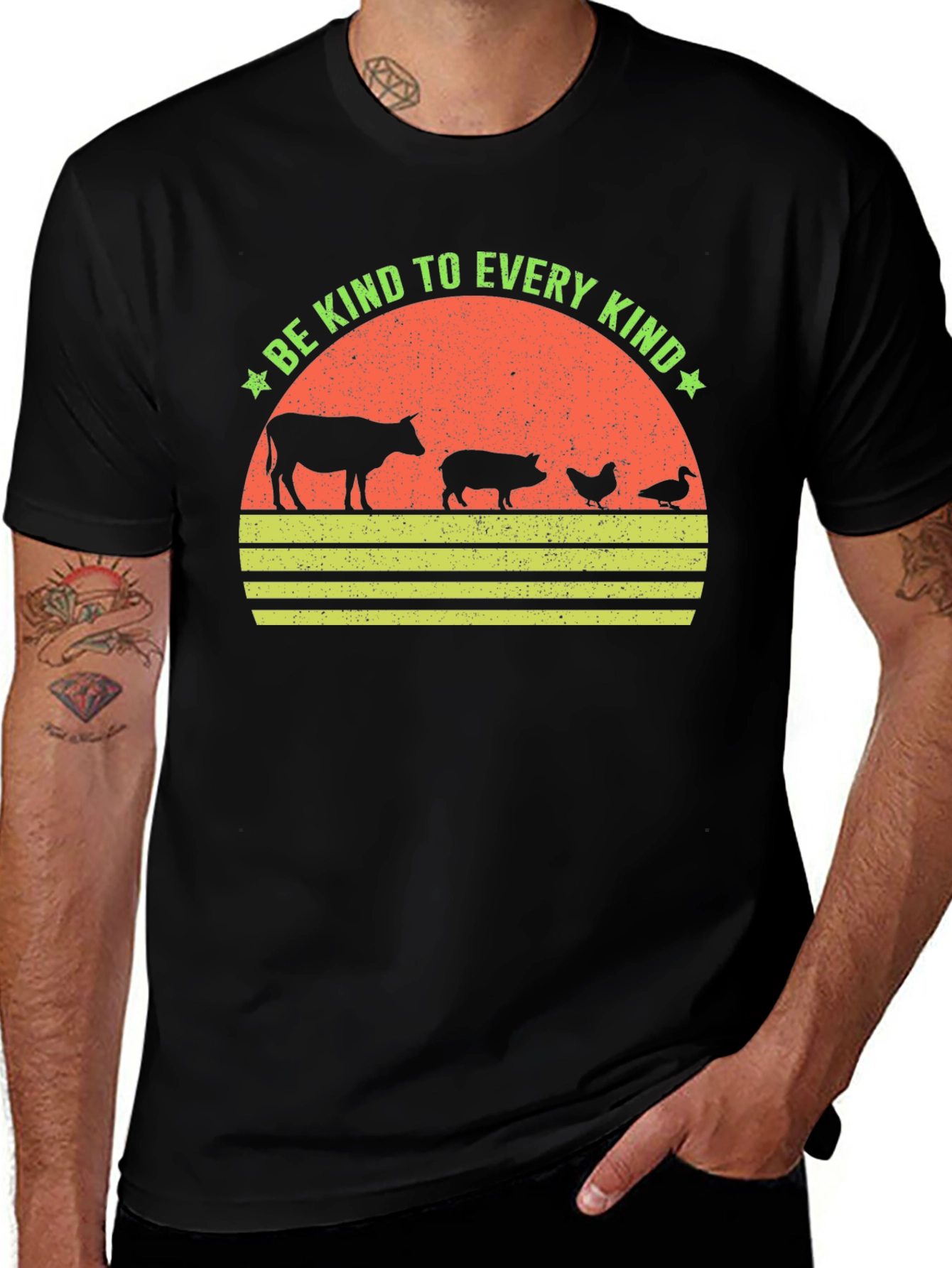 Variant 12 of Be Kind to Every Kind Animal Silhouette Tee