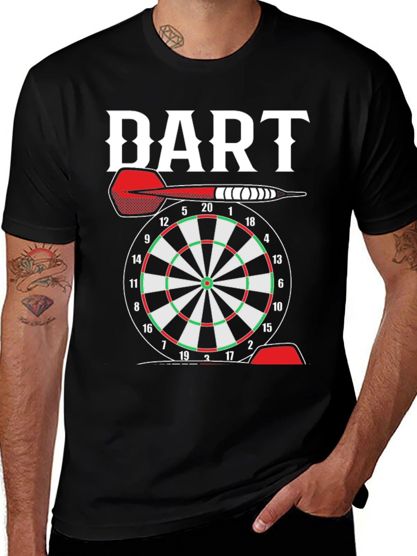 Variant 21 of Darts T-Shirt | Dartboard Graphic Tee for Game Night