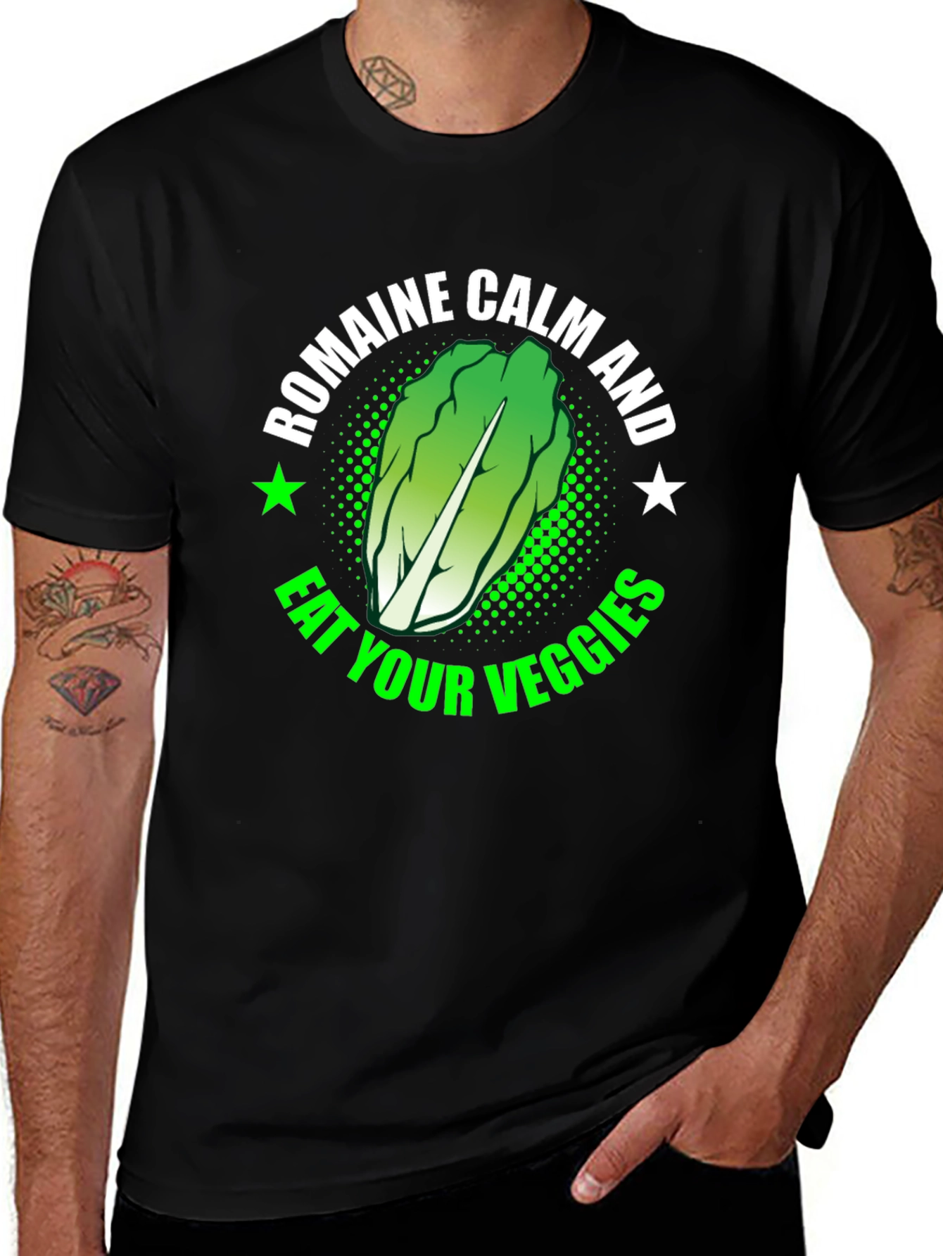 Variant 22 of Romaine Calm Eat Your Veggies T-Shirt