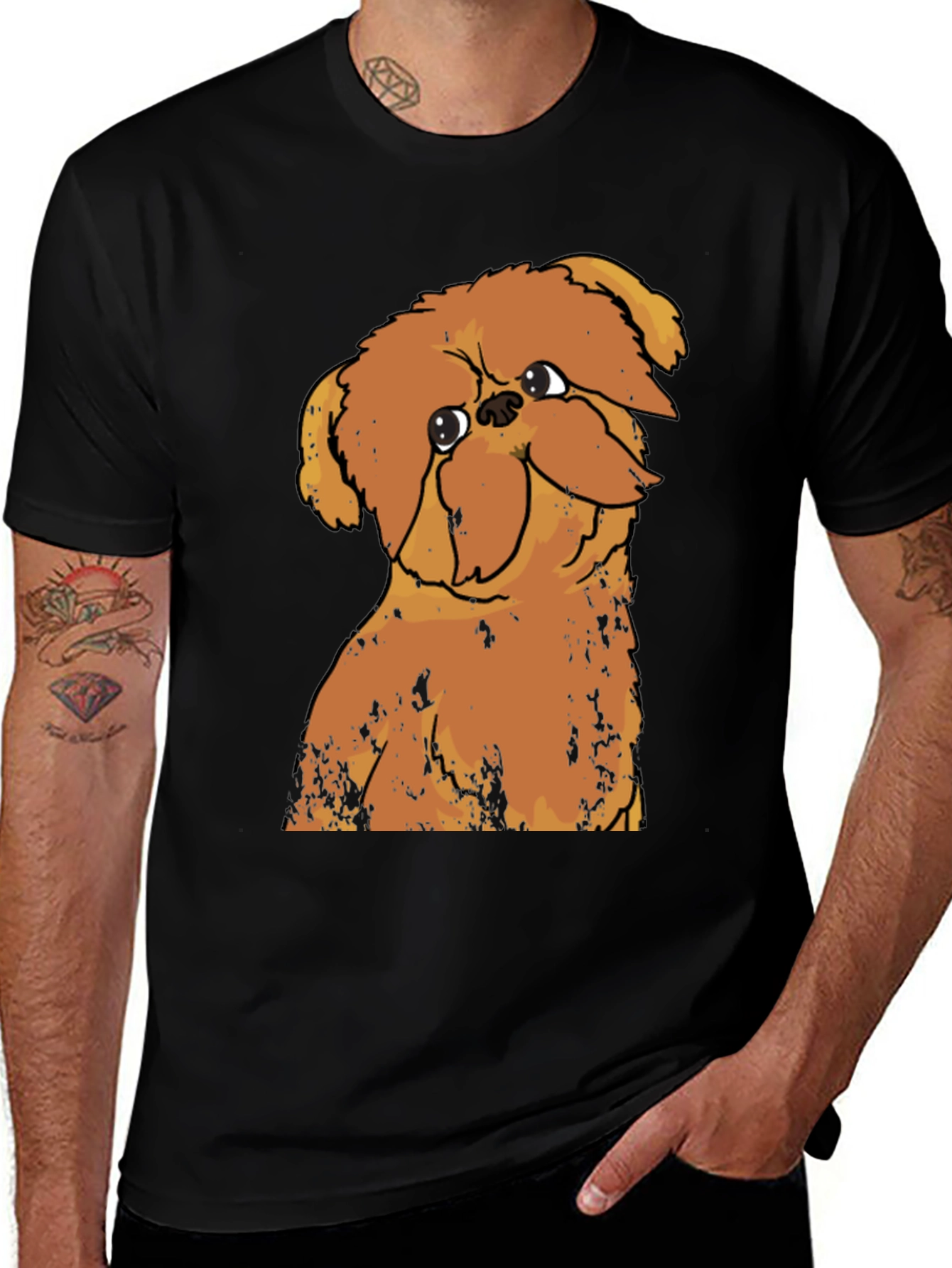 Variant 28 of Dog Graphic Tee - Unique Novelty Shirt