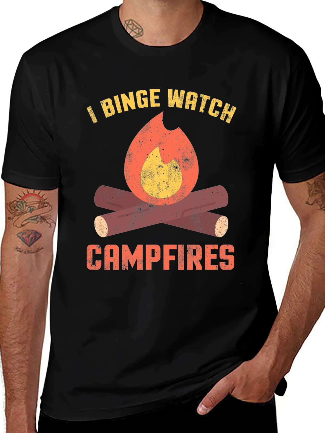 Variant 22 of I Binge Watch Campfires Graphic Tee