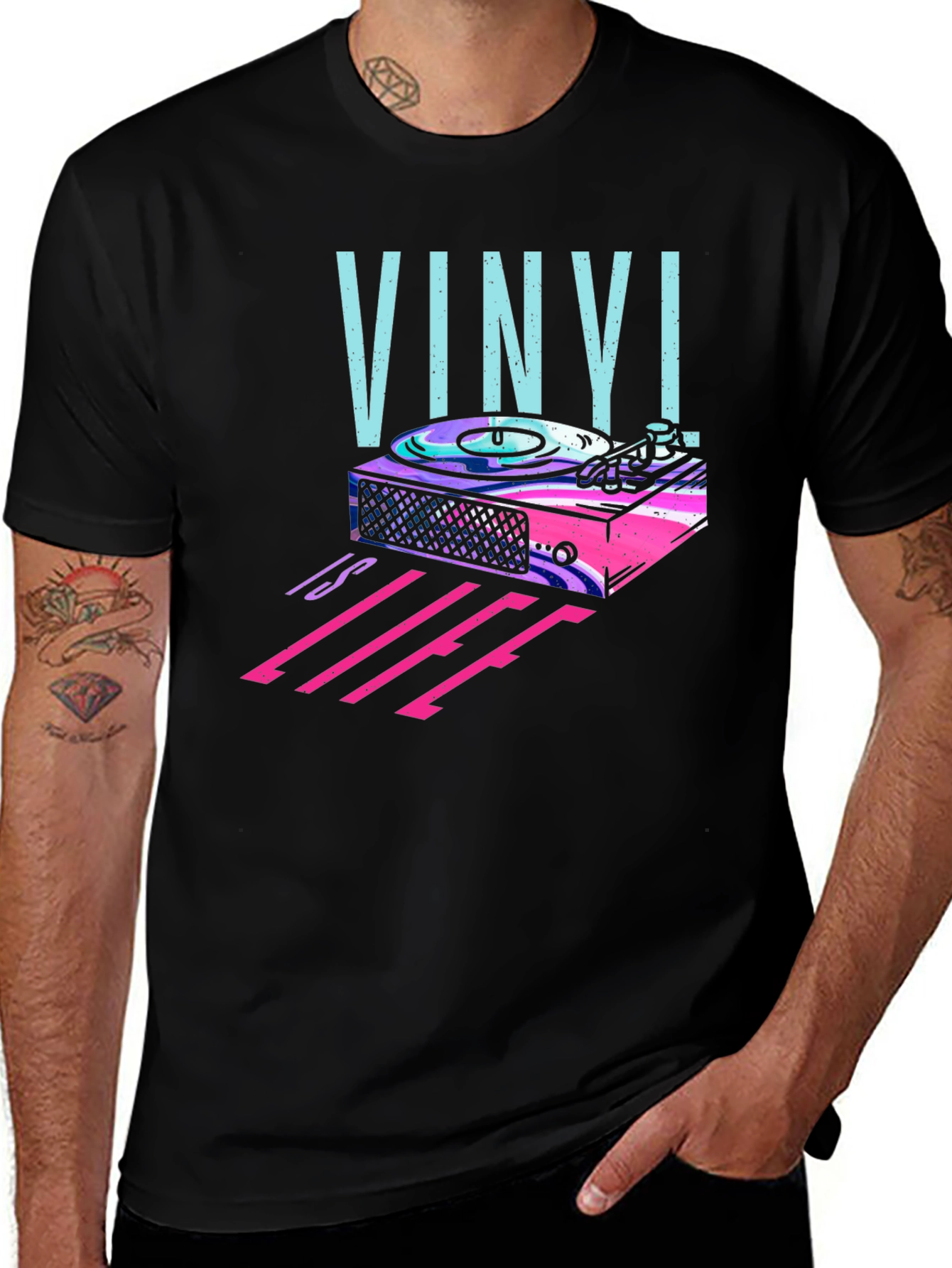 Variant 6 of Vinyl Life T-Shirt - Music Lover Tee