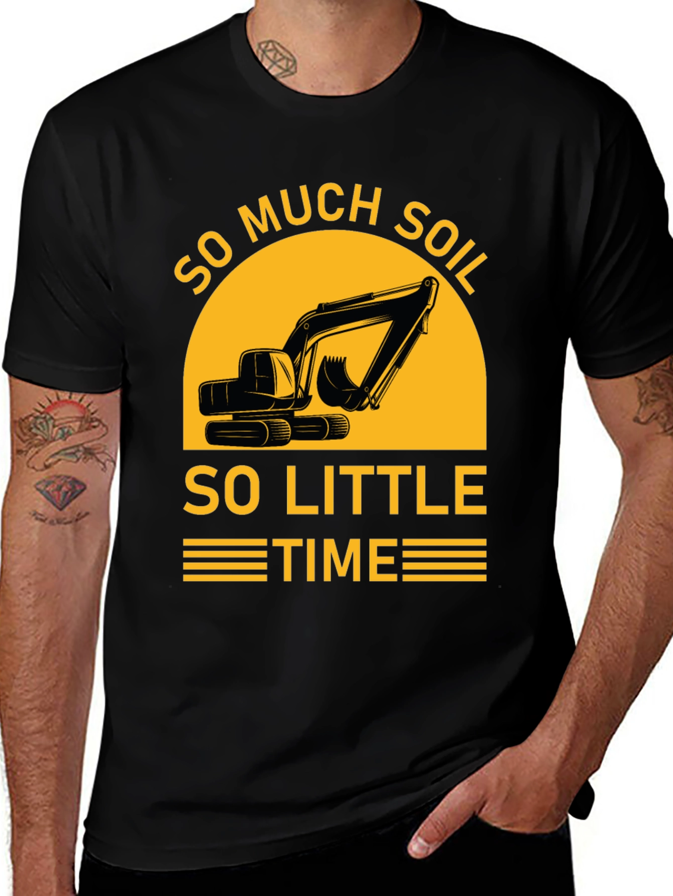 Variant 8 of So Much Soil, So Little Time Black T-Shirt