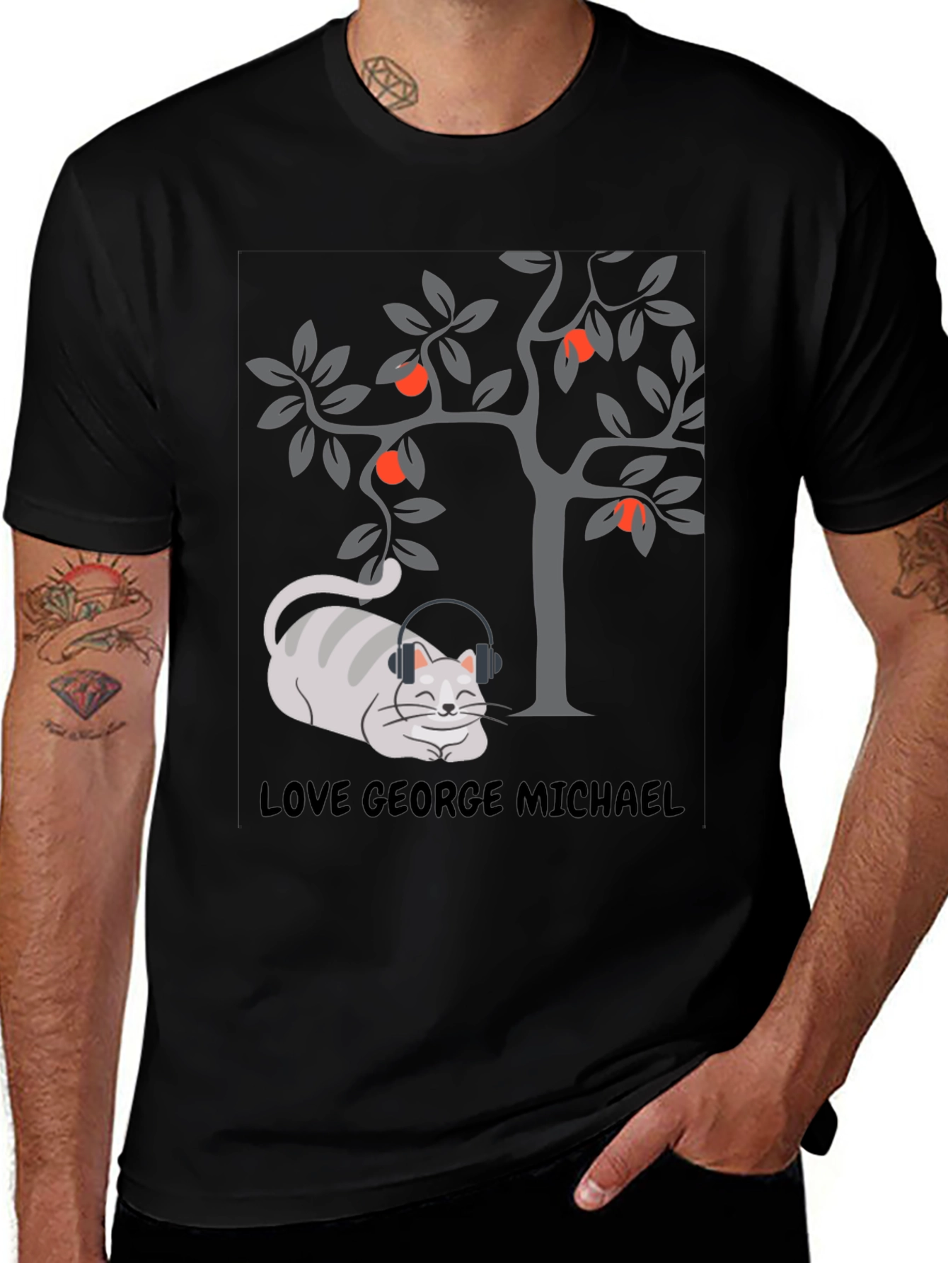Variant 10 of Love George Michael Cat T-Shirt