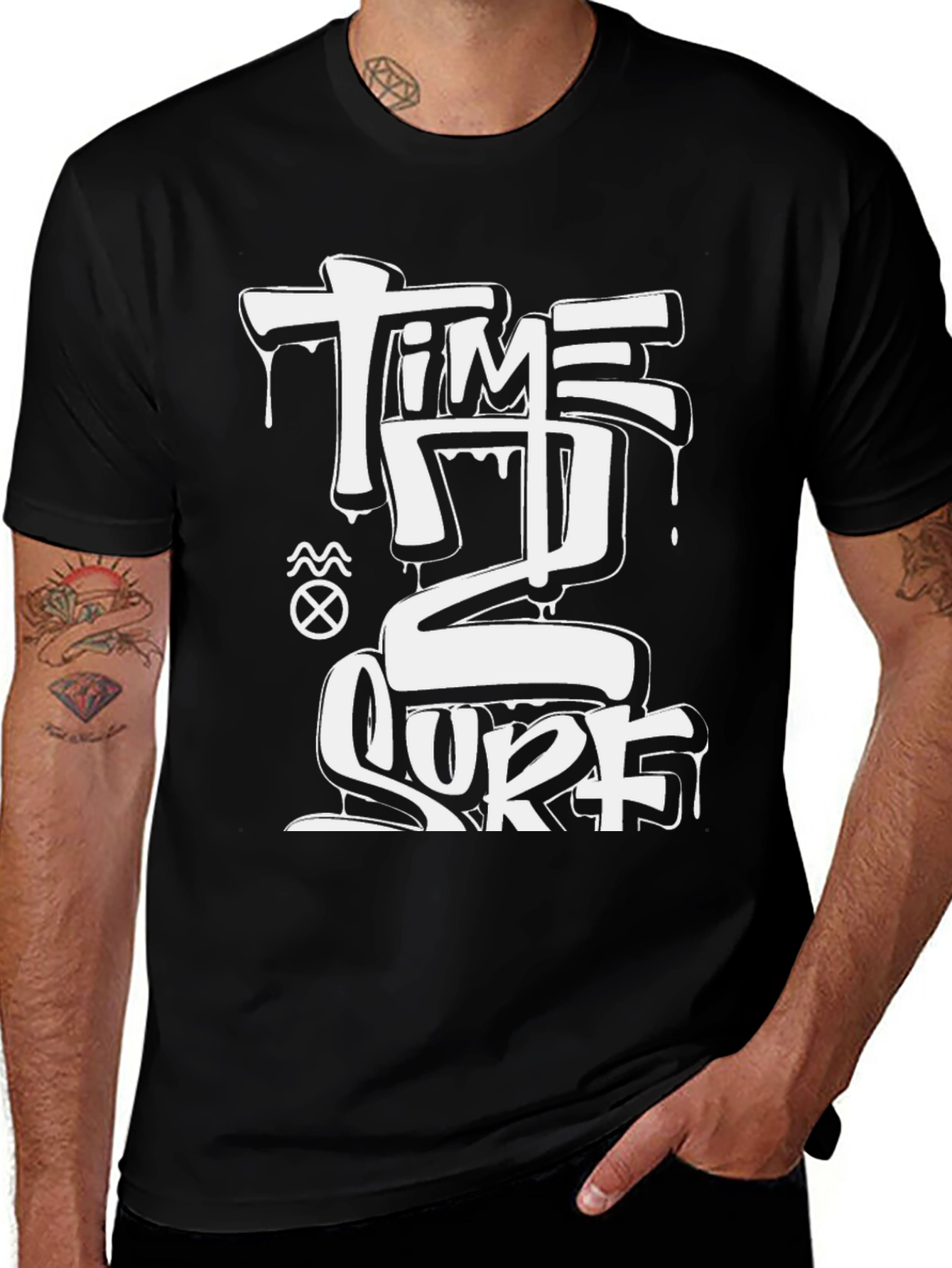 Variant 6 of Time 2 Surf Black T-Shirt