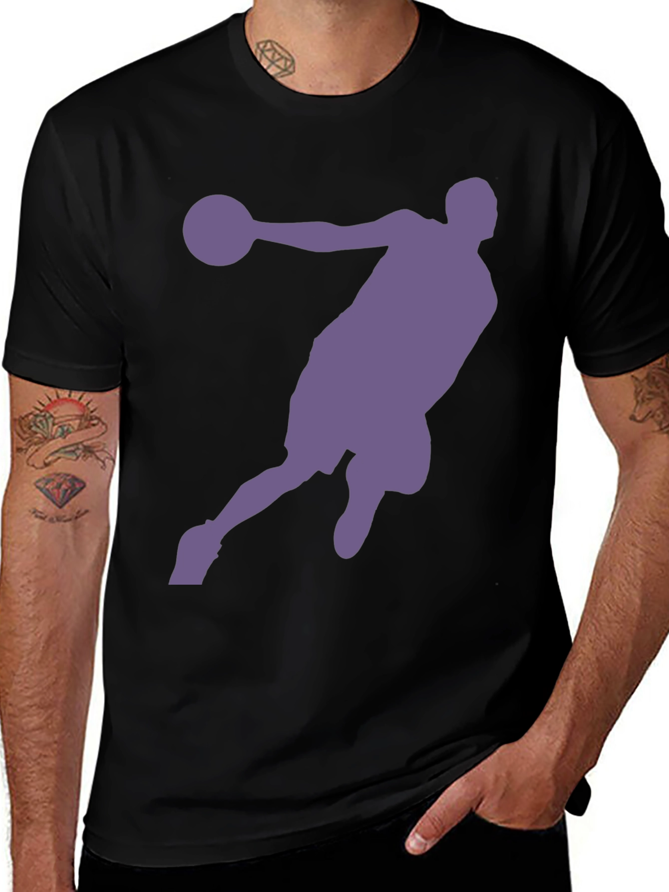 Variant 30 of Basketball Silhouette Graphic T-Shirt - Stylish Tee