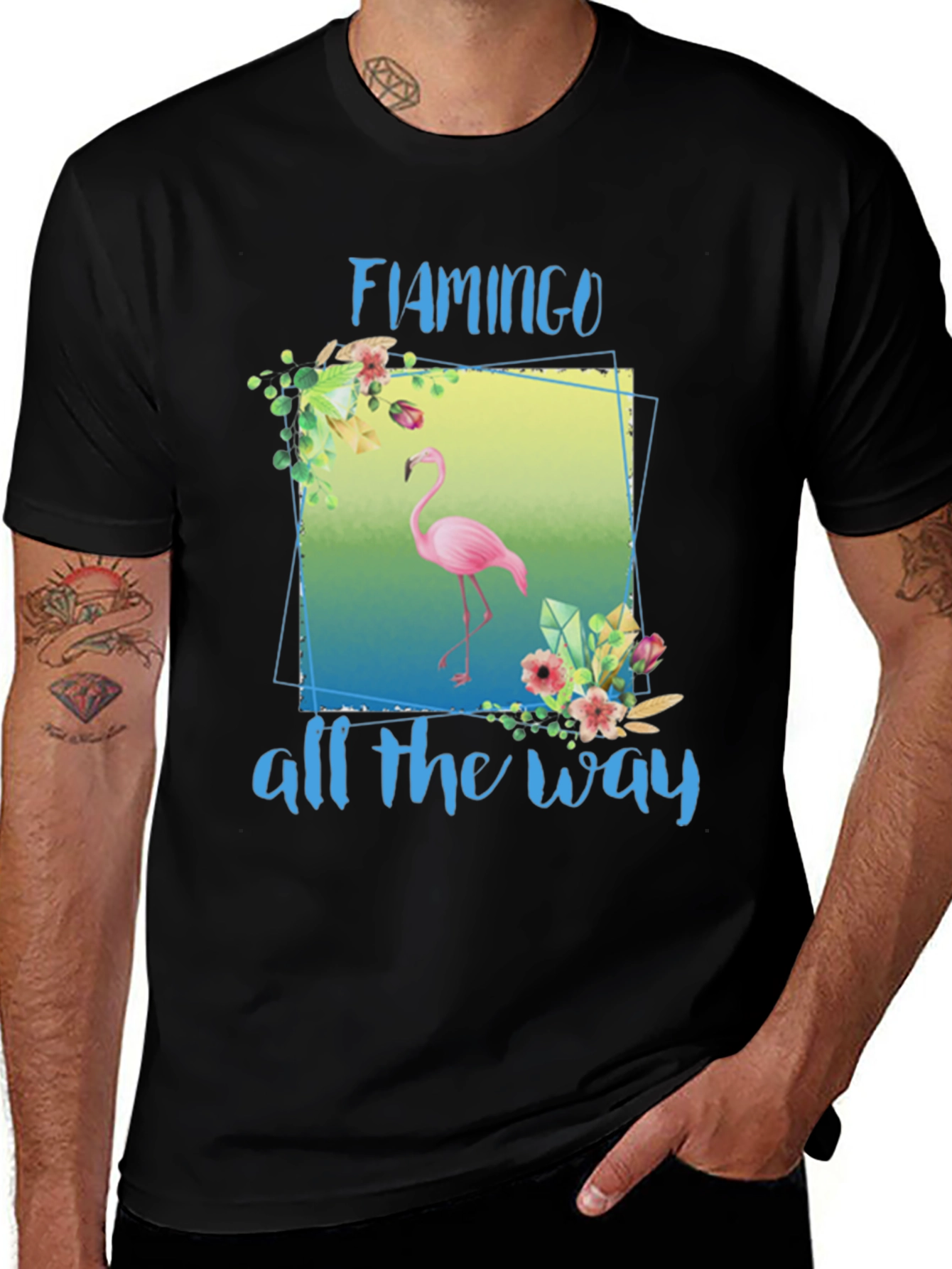 Variant 8 of Flamingo All the Way Graphic Tee