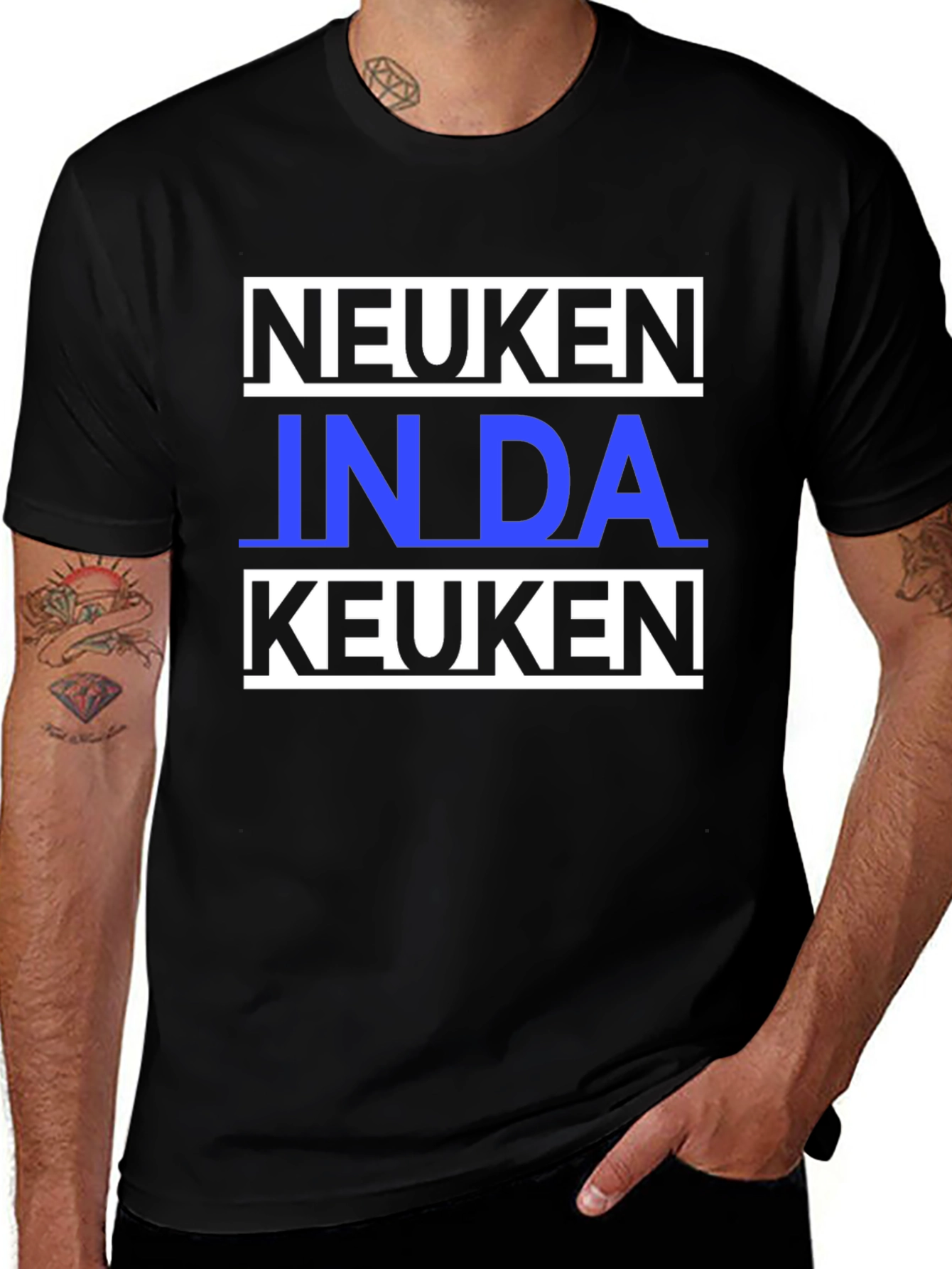 Variant 26 of Neuken In Da Keuken Graphic T-Shirt - Black