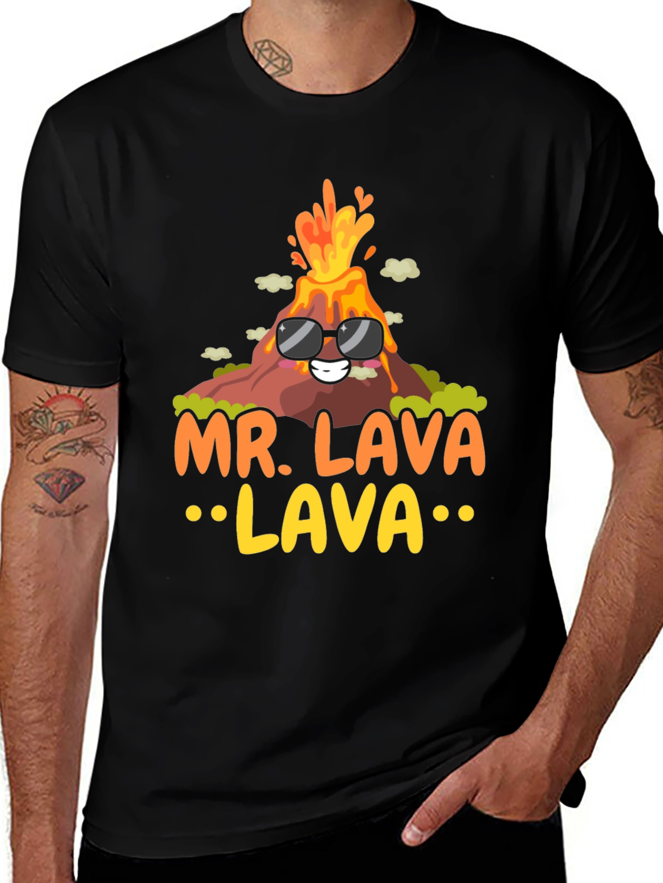 Variant 23 of Mr. Lava Volcano T-Shirt - Cool Graphic Tee