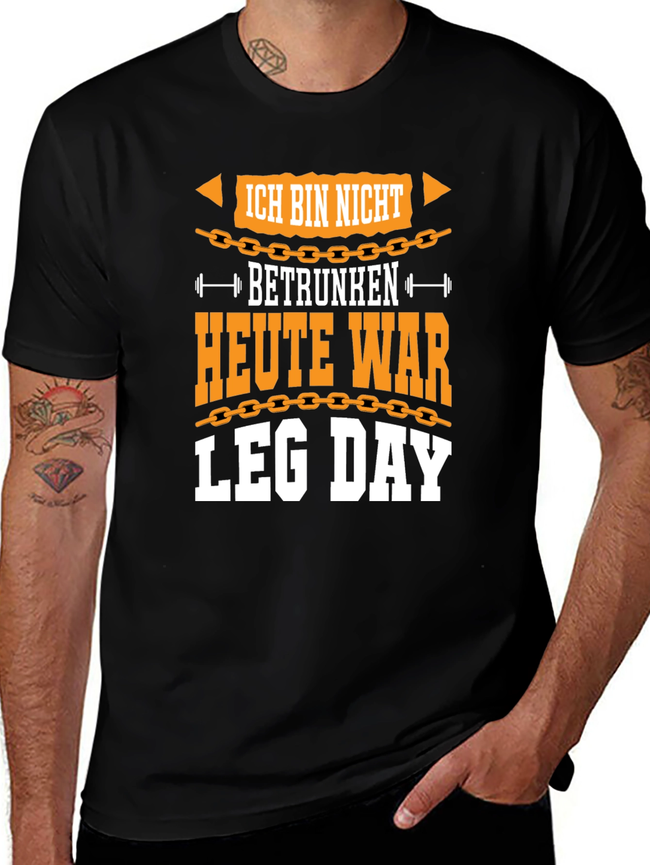 Variant 3 of Ich Bin Nicht Betrunken Leg Day Graphic Tee