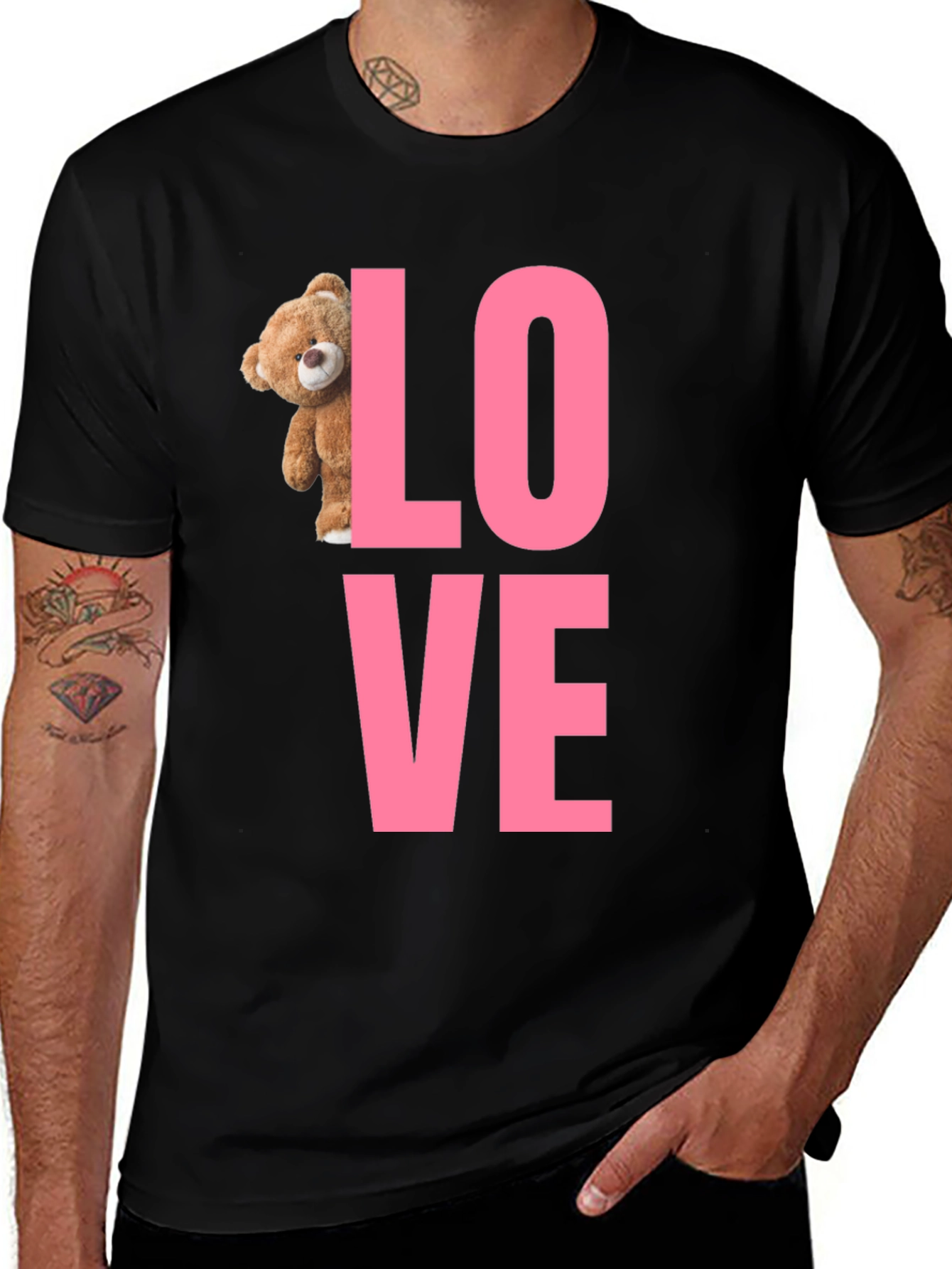 Variant 6 of Love Teddy Bear Graphic Print Tee