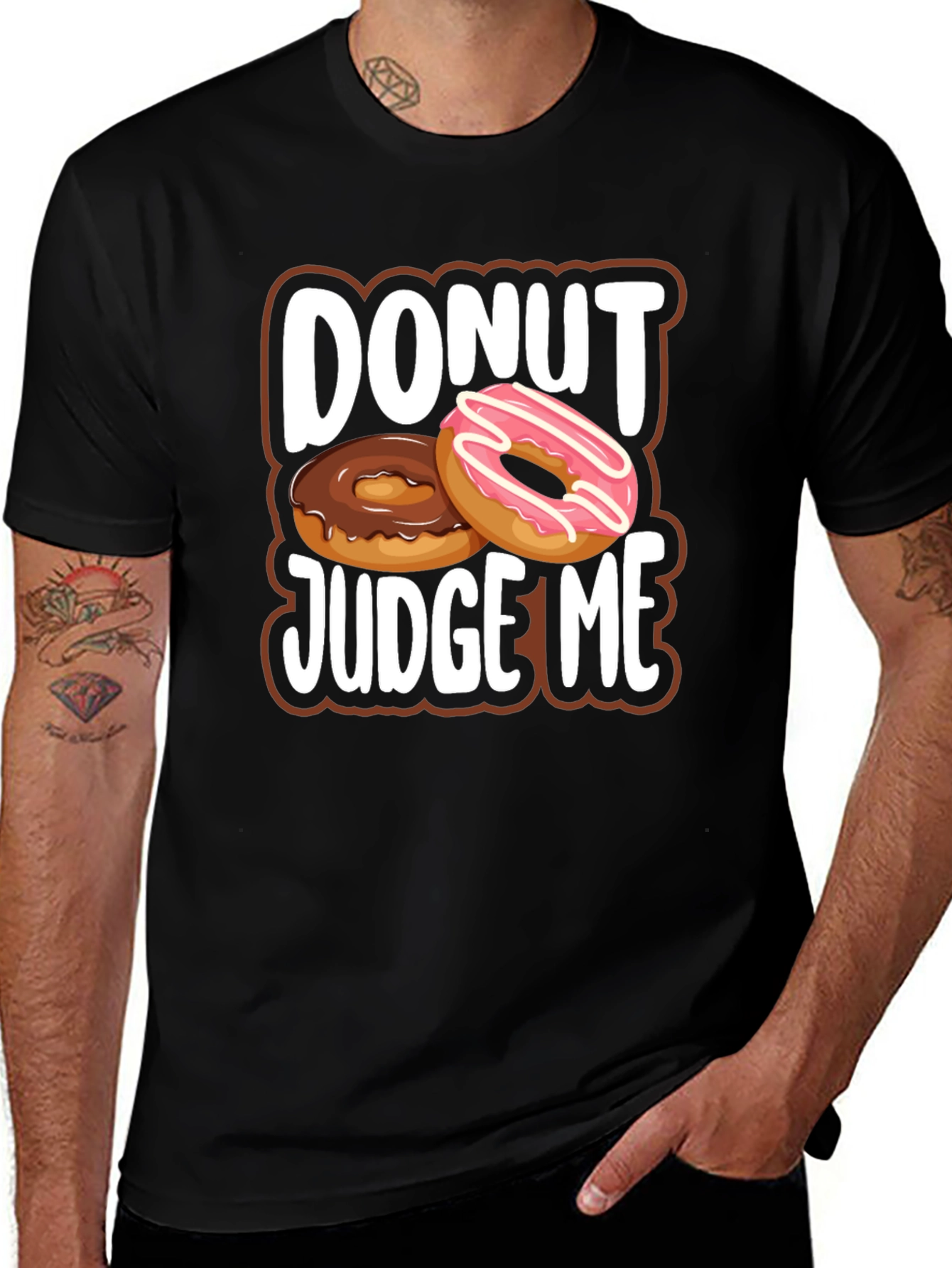 Variant 6 of Donut Judge Me T-Shirt - Funny Graphic Tee