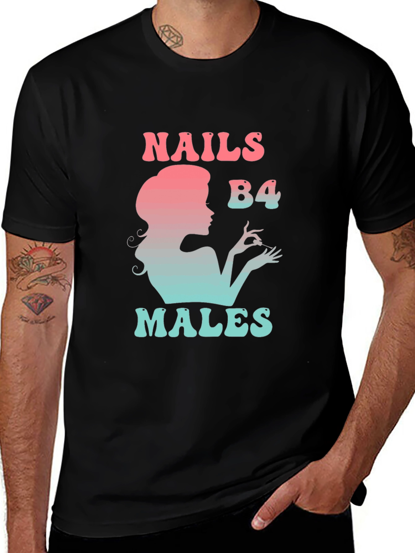 Variant 25 of Nails B4 Males Graphic Tee - Stylish Statement T-Shirt