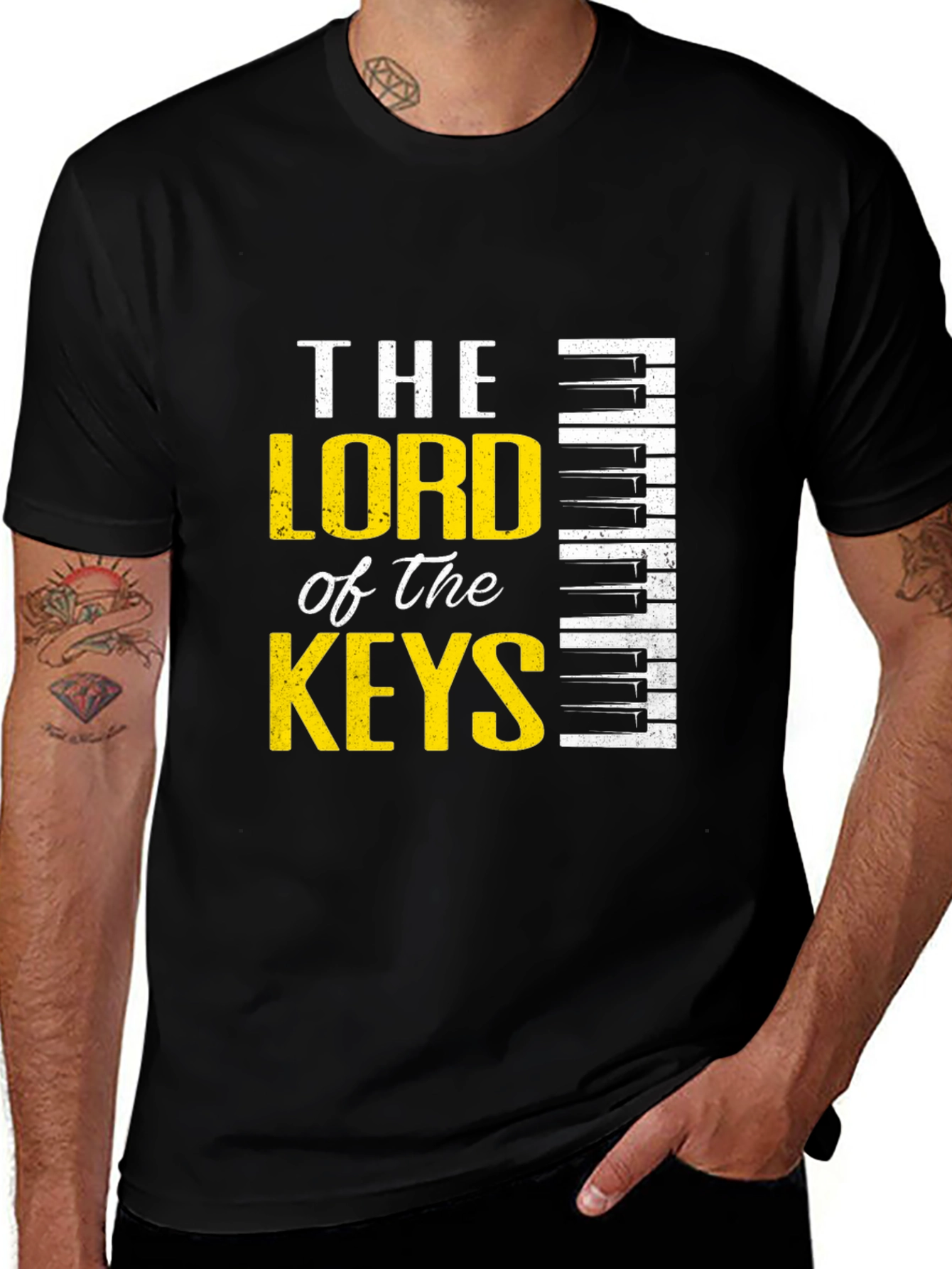 Variant 30 of The Lord of the Keys Black Graphic Tee
