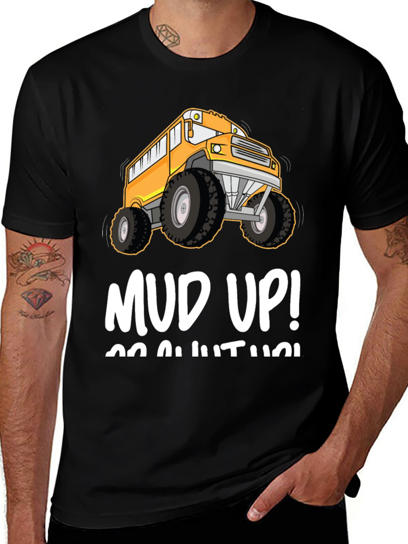 Variant 9 of Mud Up! Monster School Bus T-Shirt