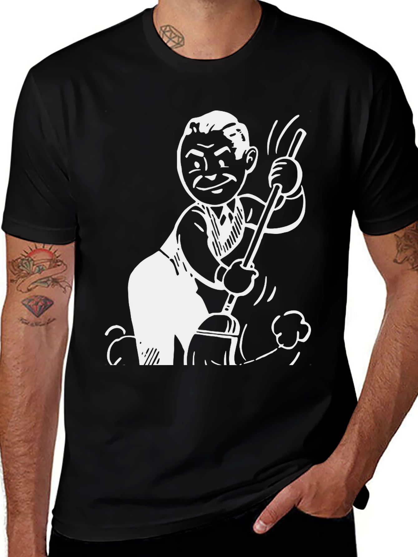 Variant 18 of Cartoon Sweeping T-Shirt