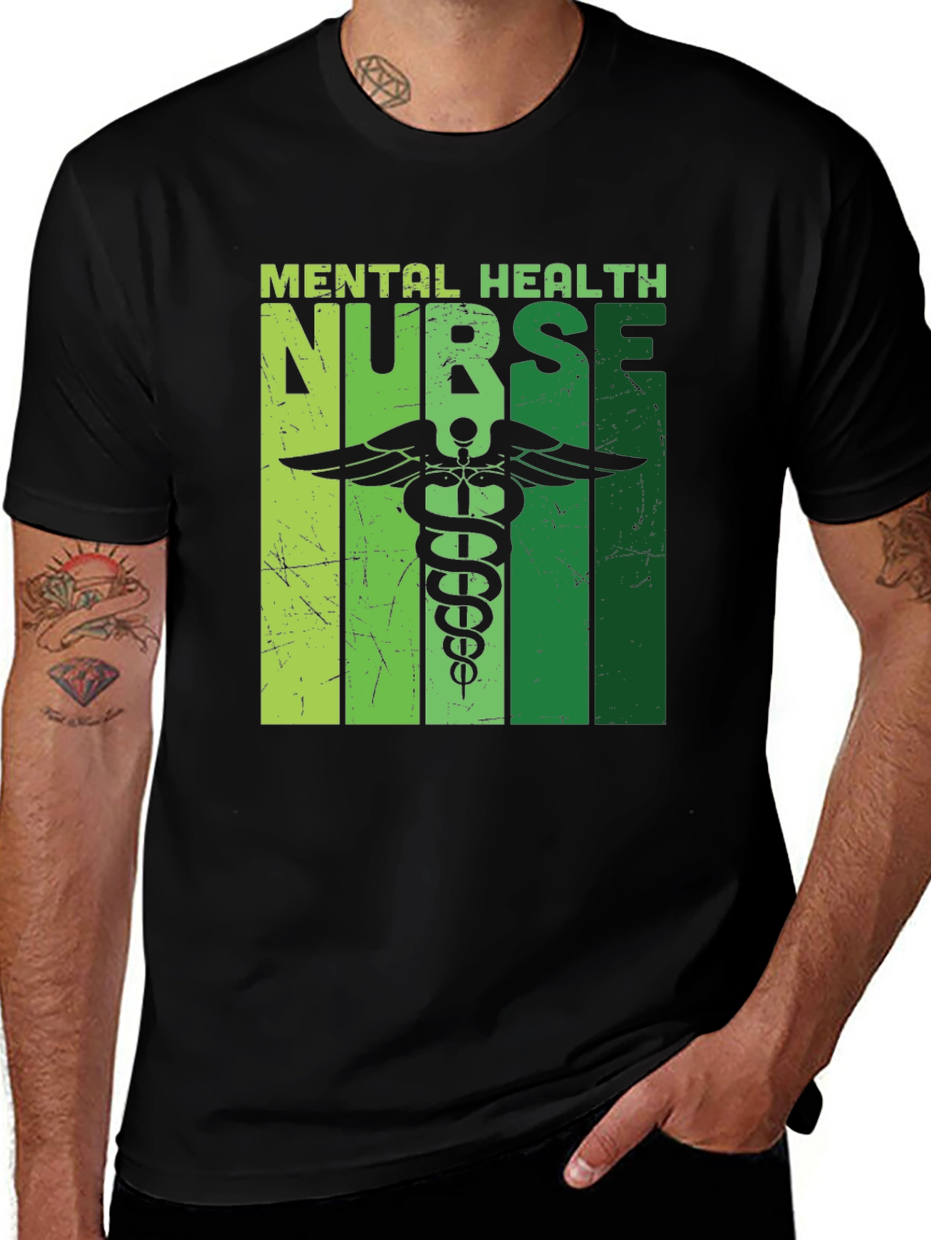 Variant 8 of Mental Health Nurse Graphic T-Shirt