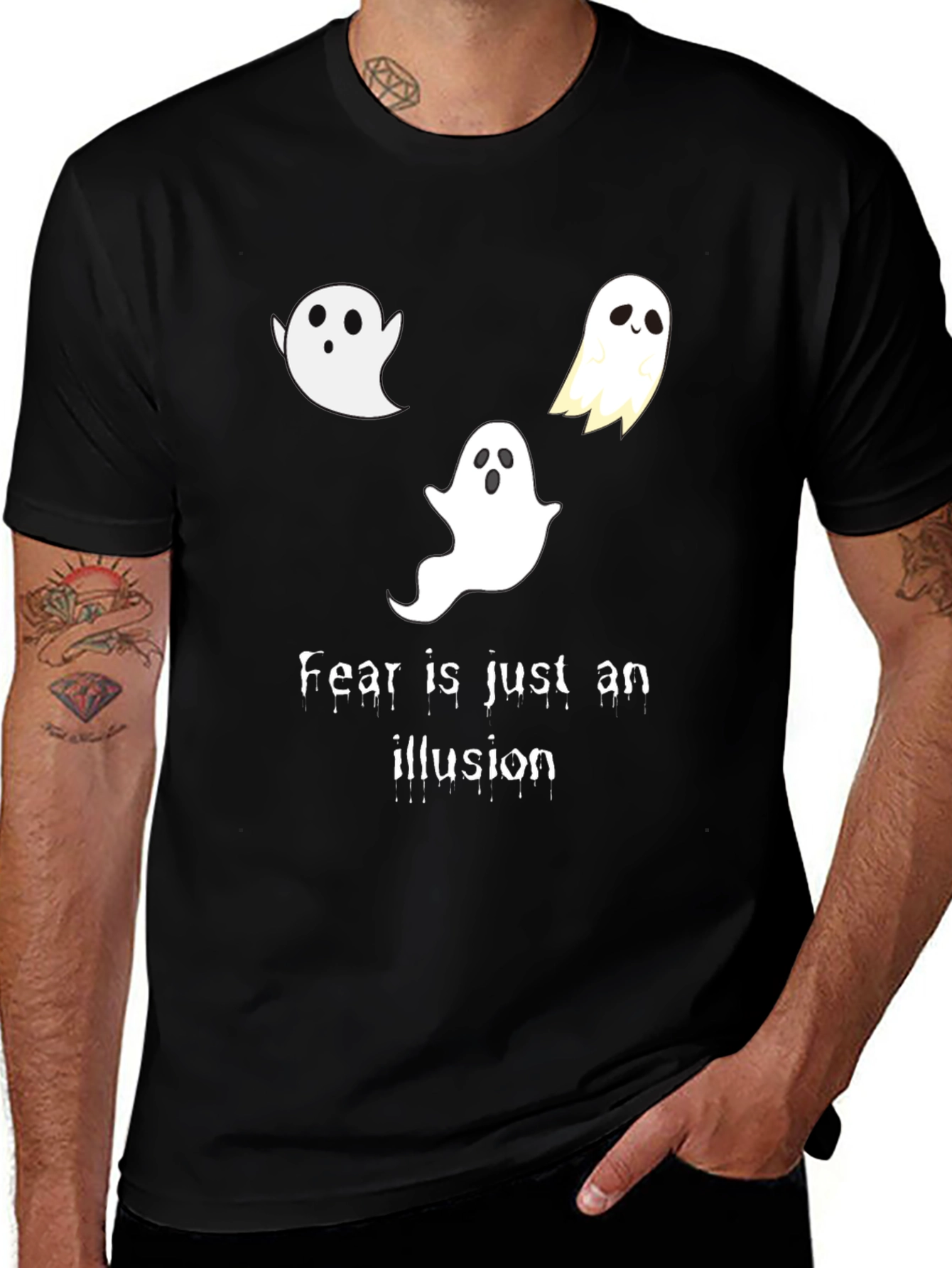 Ghost Illusion T-Shirt - Spooky Halloween Tee