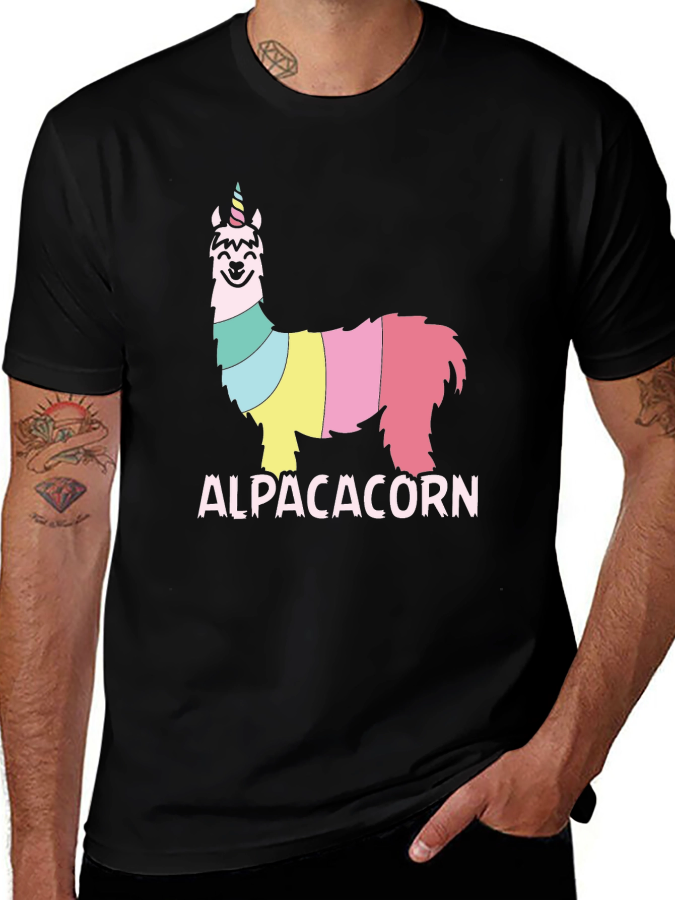 Variant 28 of Alpacacorn T-Shirt - Fun, Colorful Alpaca Unicorn Design