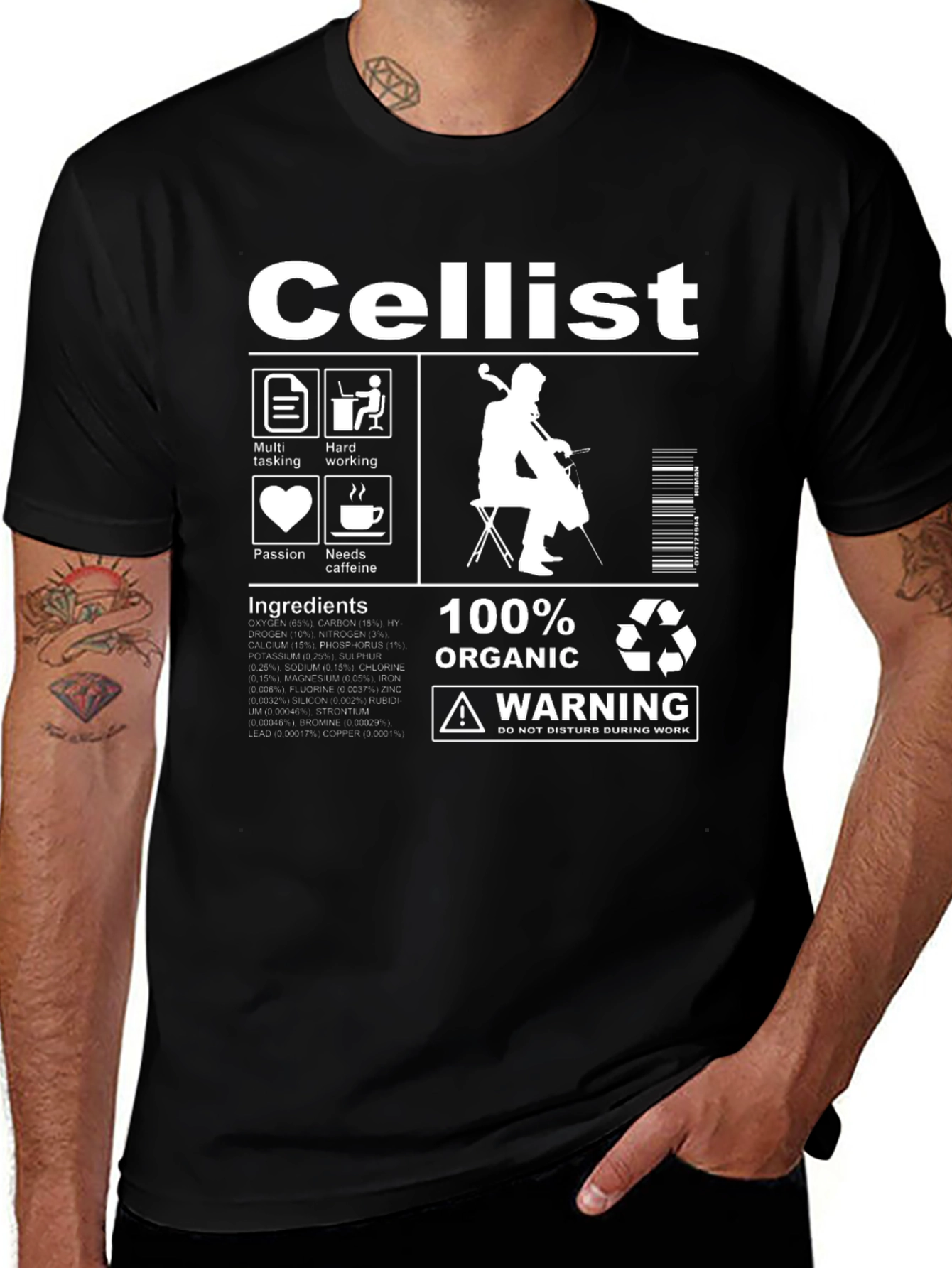 Variant 7 of Cellist T-Shirt: Musician Humor Tee