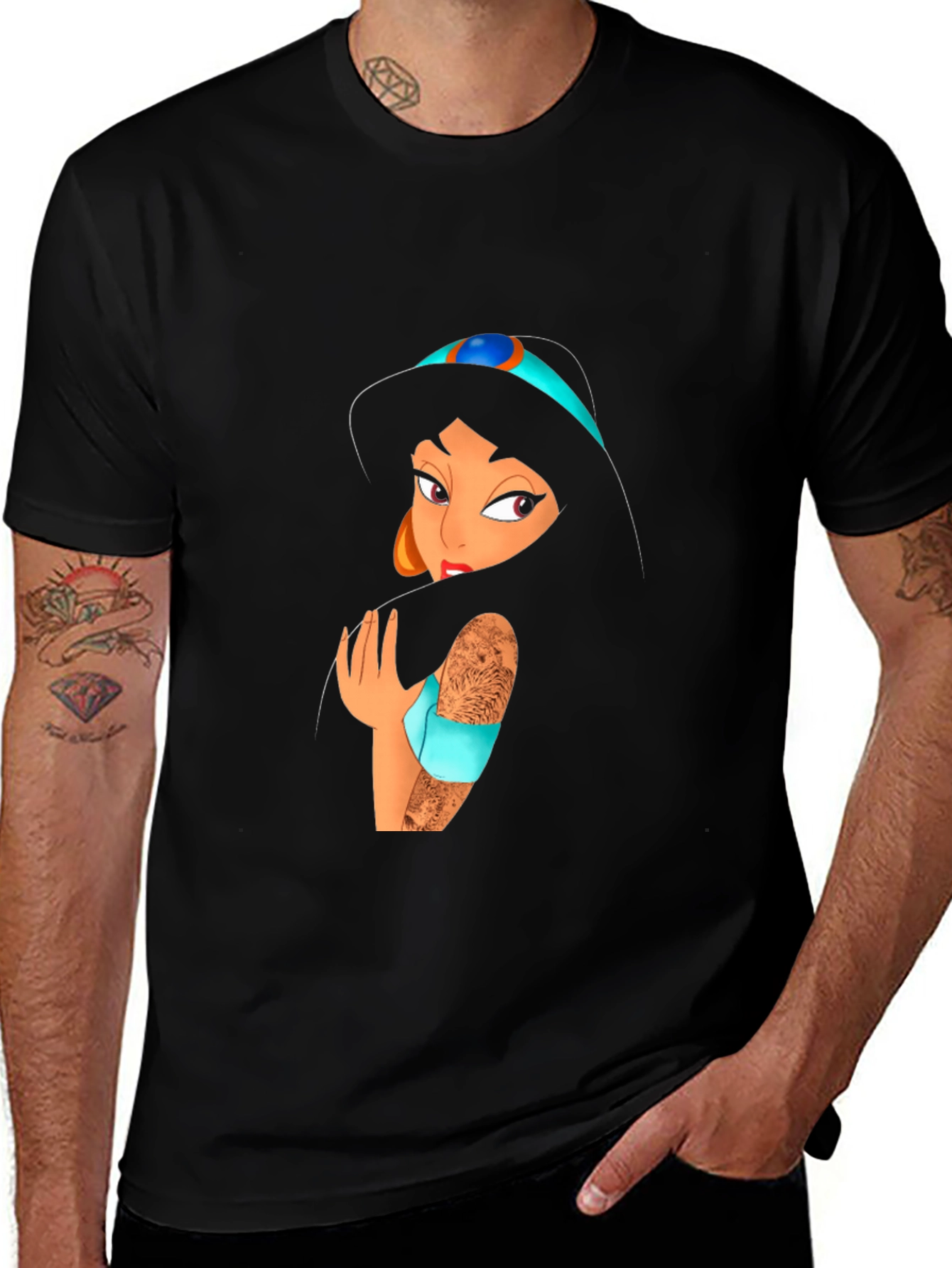 Jasmine Tattoo Art T-Shirt