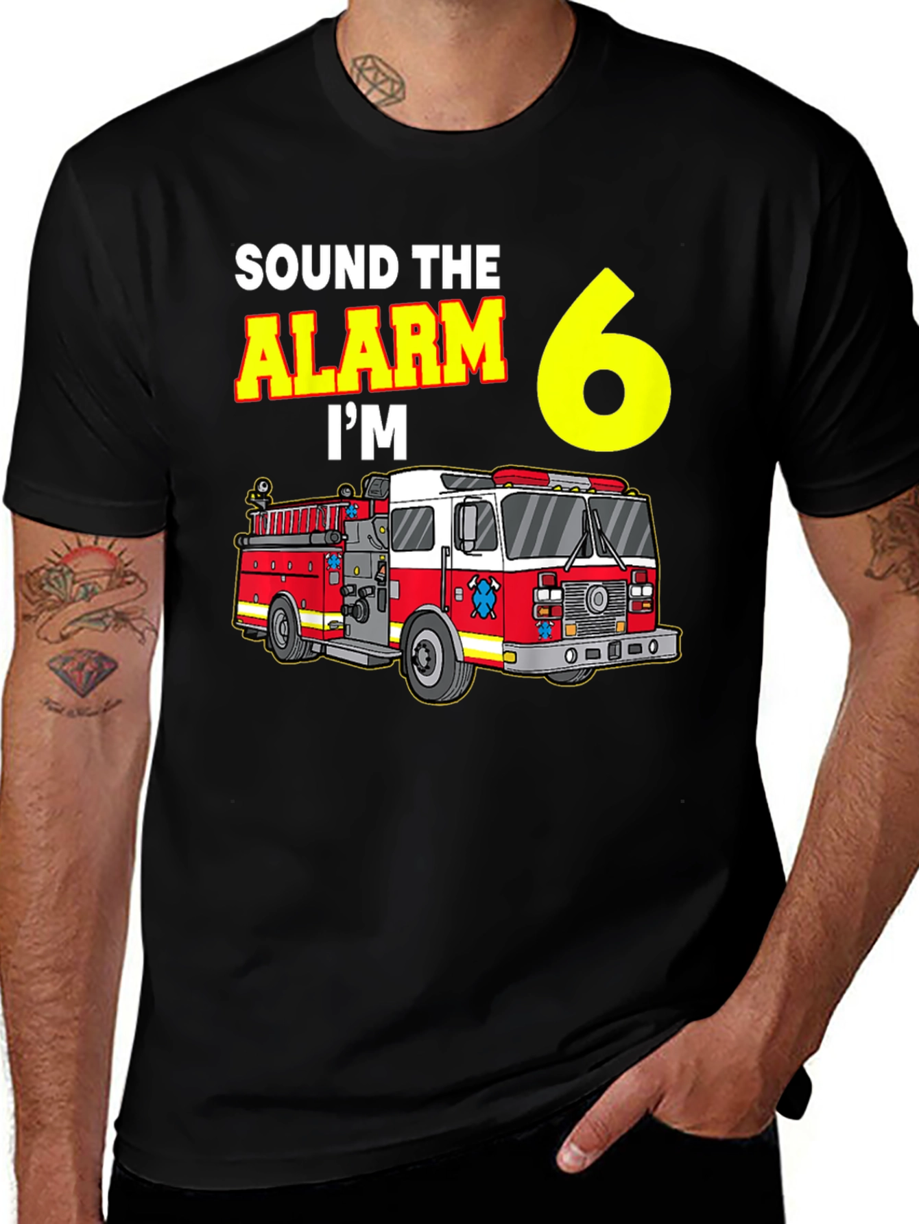 Variant 7 of Sound The Alarm I'm 6 T-Shirt