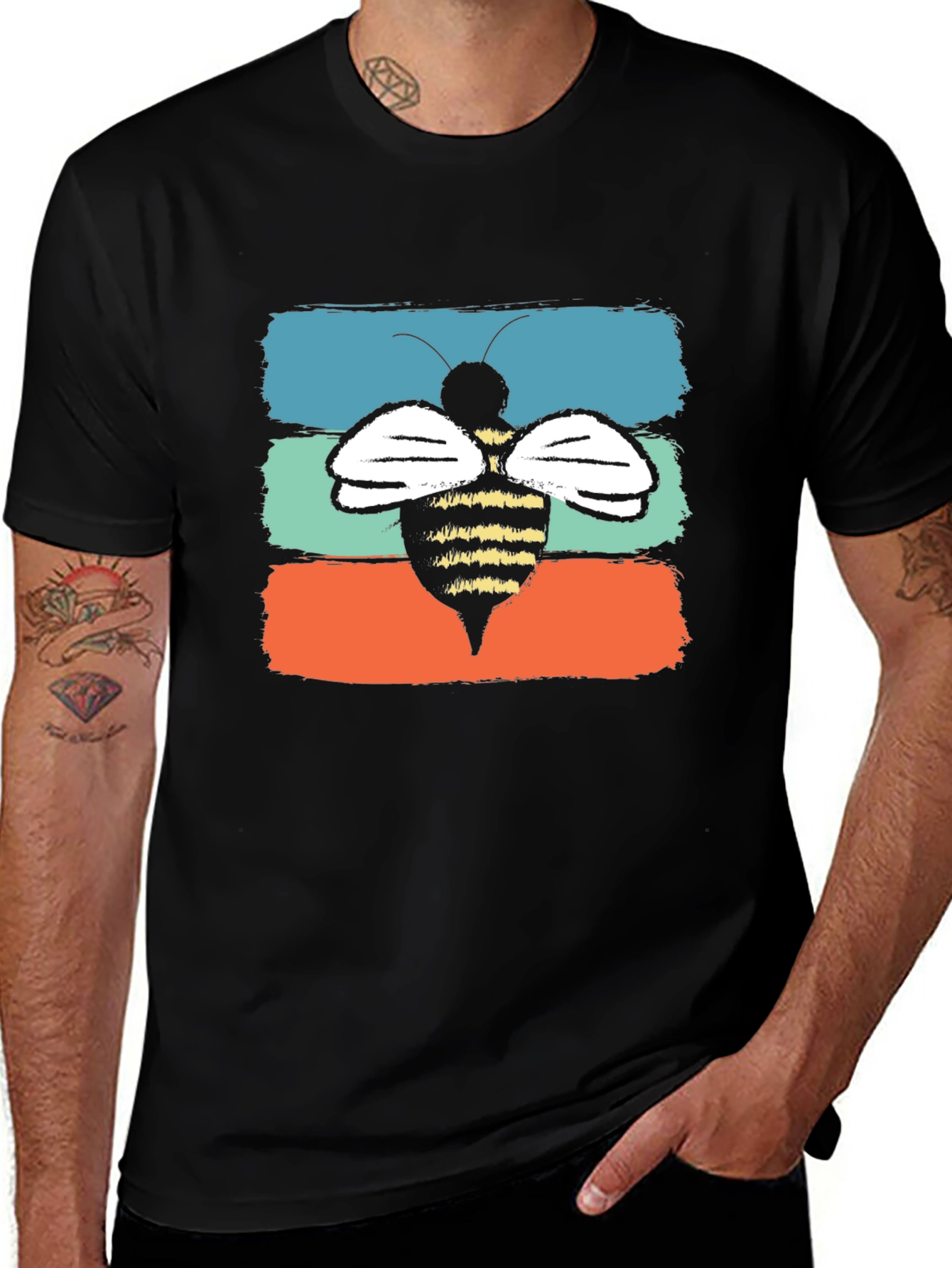 Retro Bee Graphic T-Shirt - Trendy & Unique Design