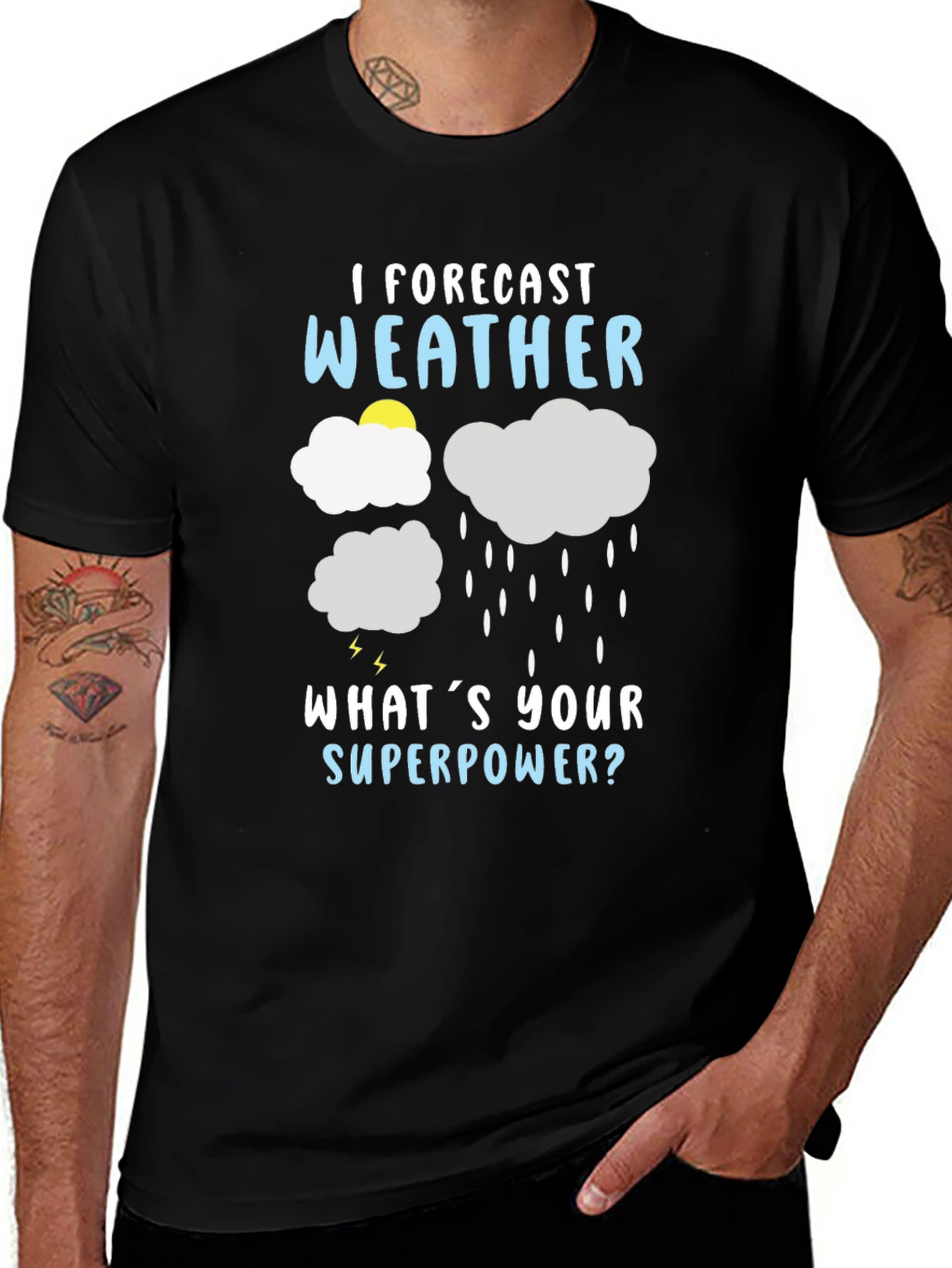 Variant 17 of I Forecast Weather T-Shirt - Superpower Graphic Tee