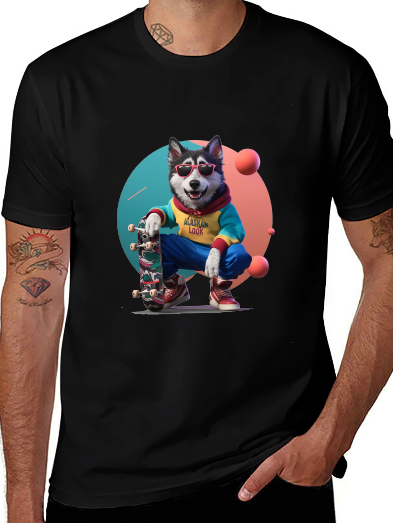 Variant 29 of Cool Alaskan Look Dog Graphic T-Shirt