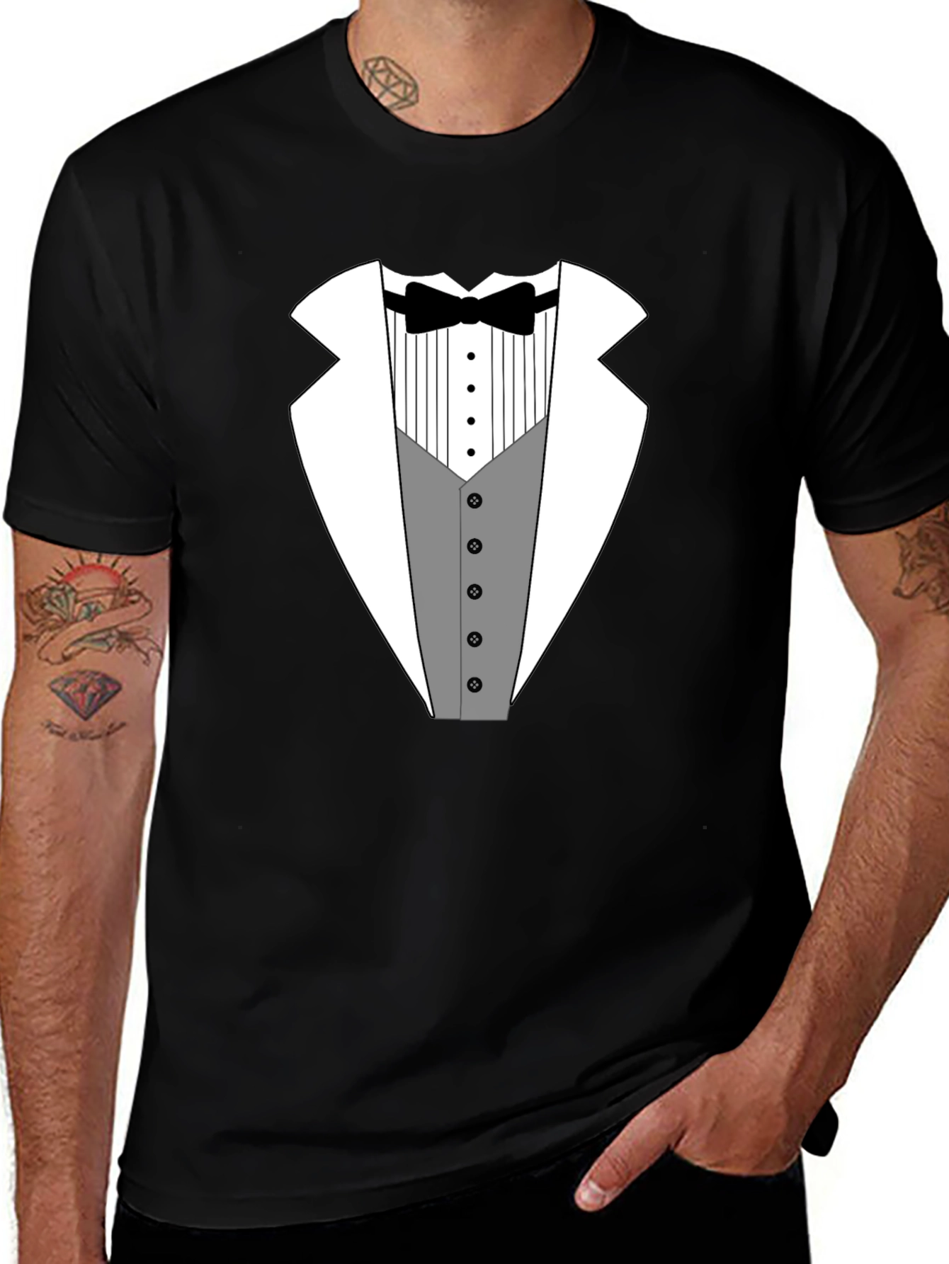 Variant 23 of Tuxedo T-Shirt - Novelty Formal Wear Design