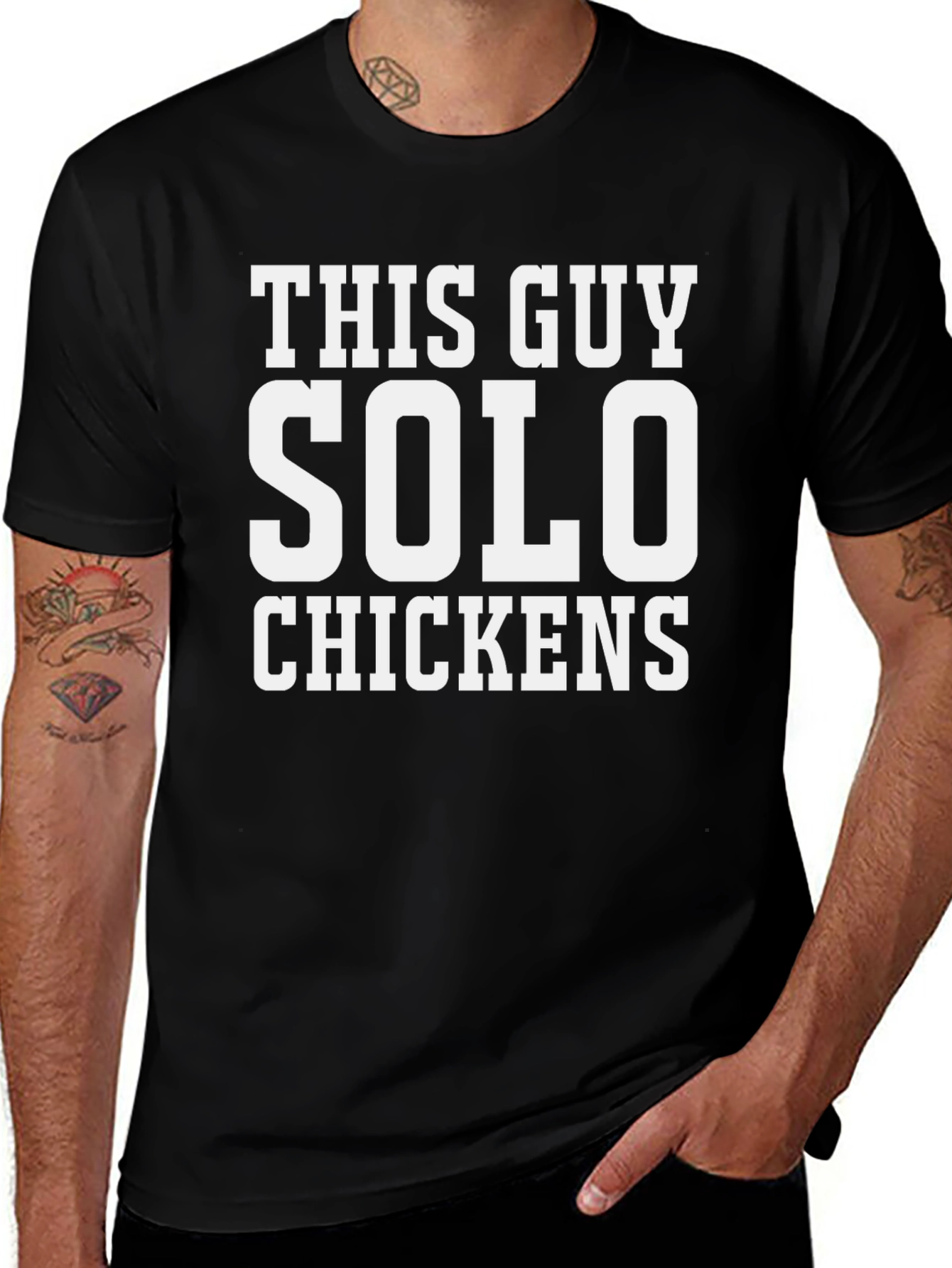Variant 13 of This Guy Solo Chickens Graphic T-Shirt