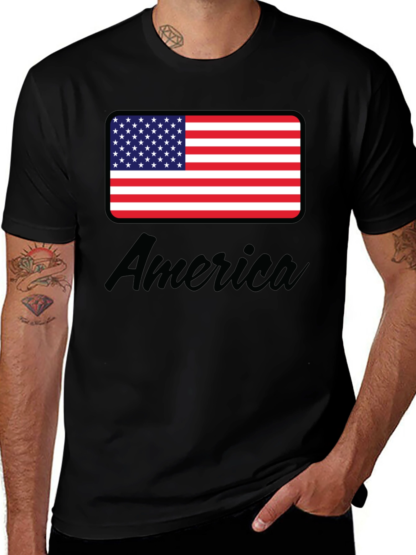 Variant 22 of American Flag Graphic Tee - Patriotic Style