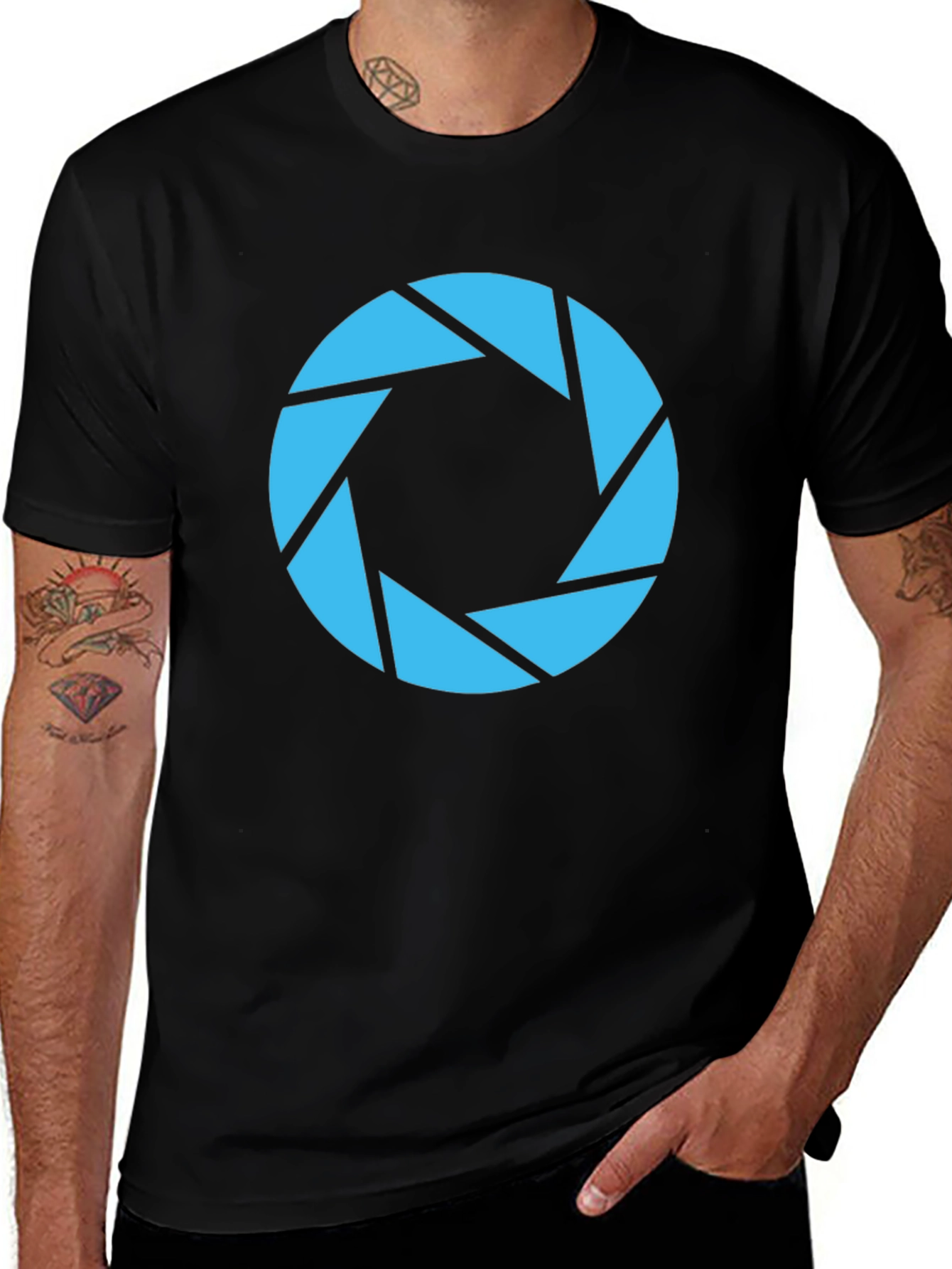 Variant 22 of Portal Aperture Science Black T-Shirt