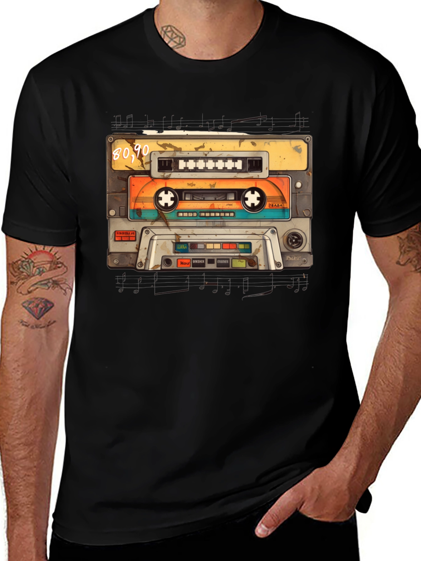 Variant 6 of Vintage 80s/90s Cassette Tape Graphic T-Shirt
